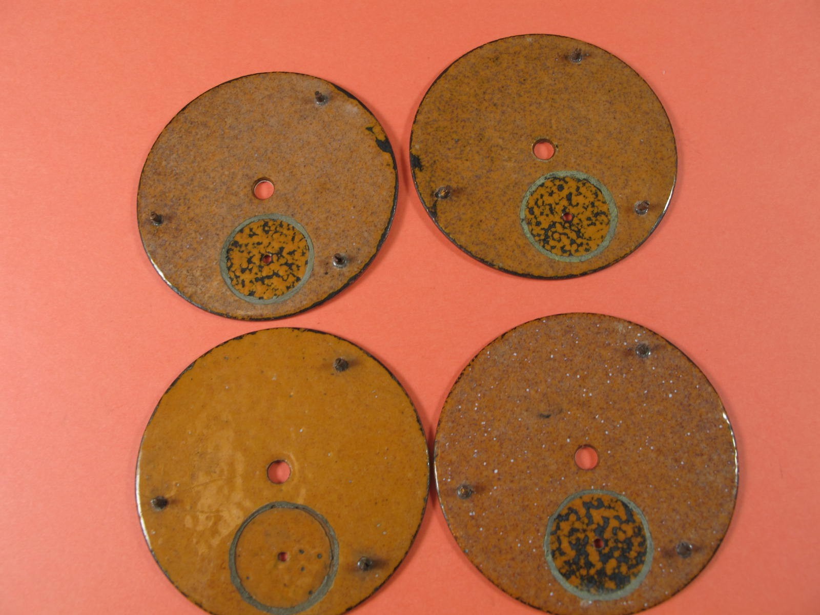 ELGIN 18S POCKET WATCH DIAL GROUP OF 4 WITH ARABIC NUMBERS