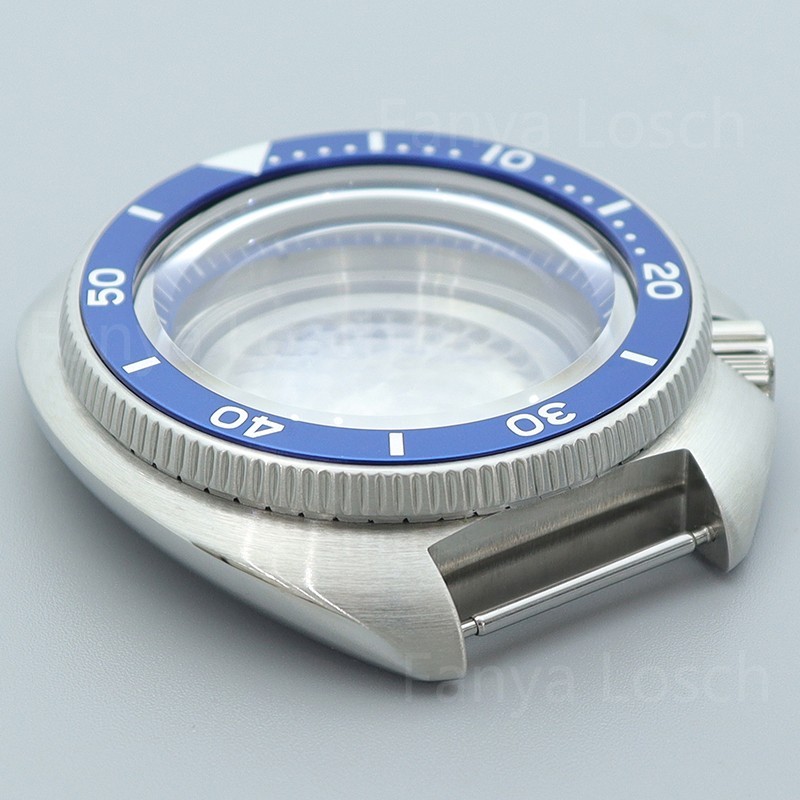 44mm Watch Case Modify Turtle Willard 6105 Mod Sapphire For Seiko NH34 35 36 38