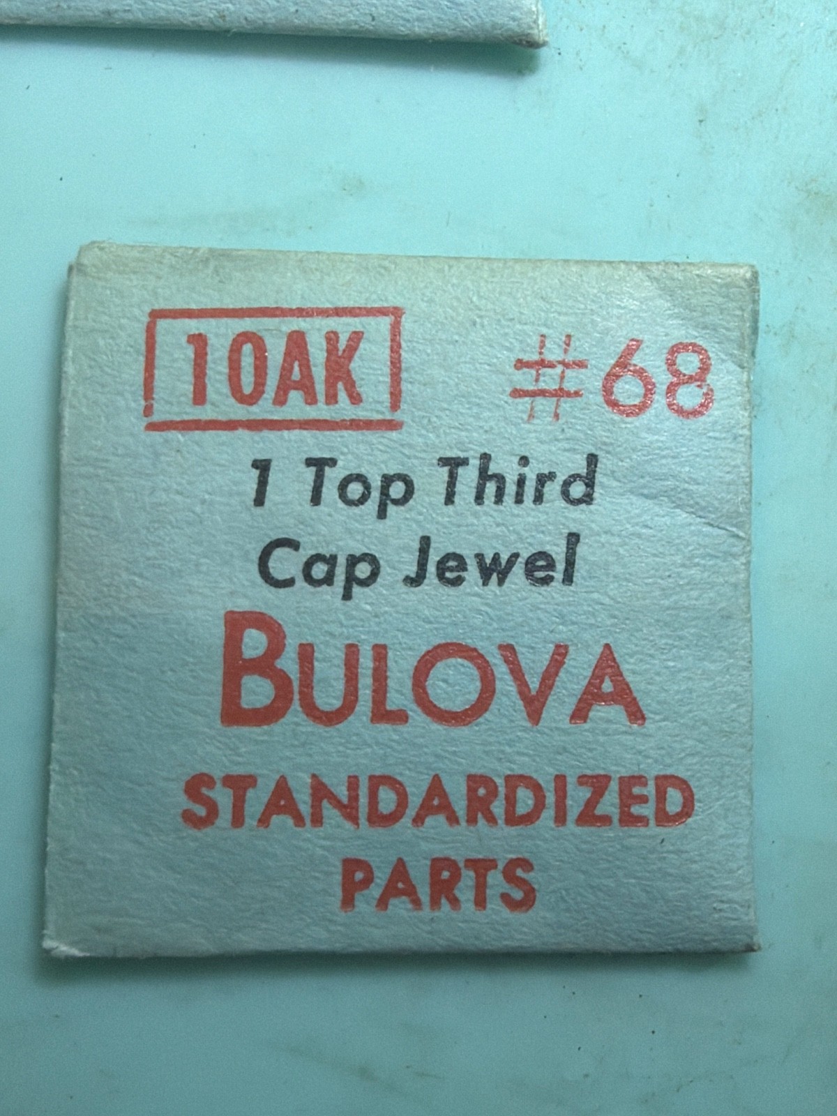 Bulova #68 – Top Third Cap Jewel – NOS – Various Calibers