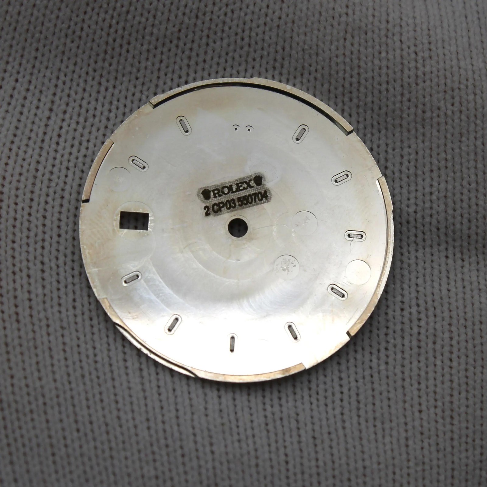Rolex Datejust Silver Sticks Markers Watch Dial 126334 126300