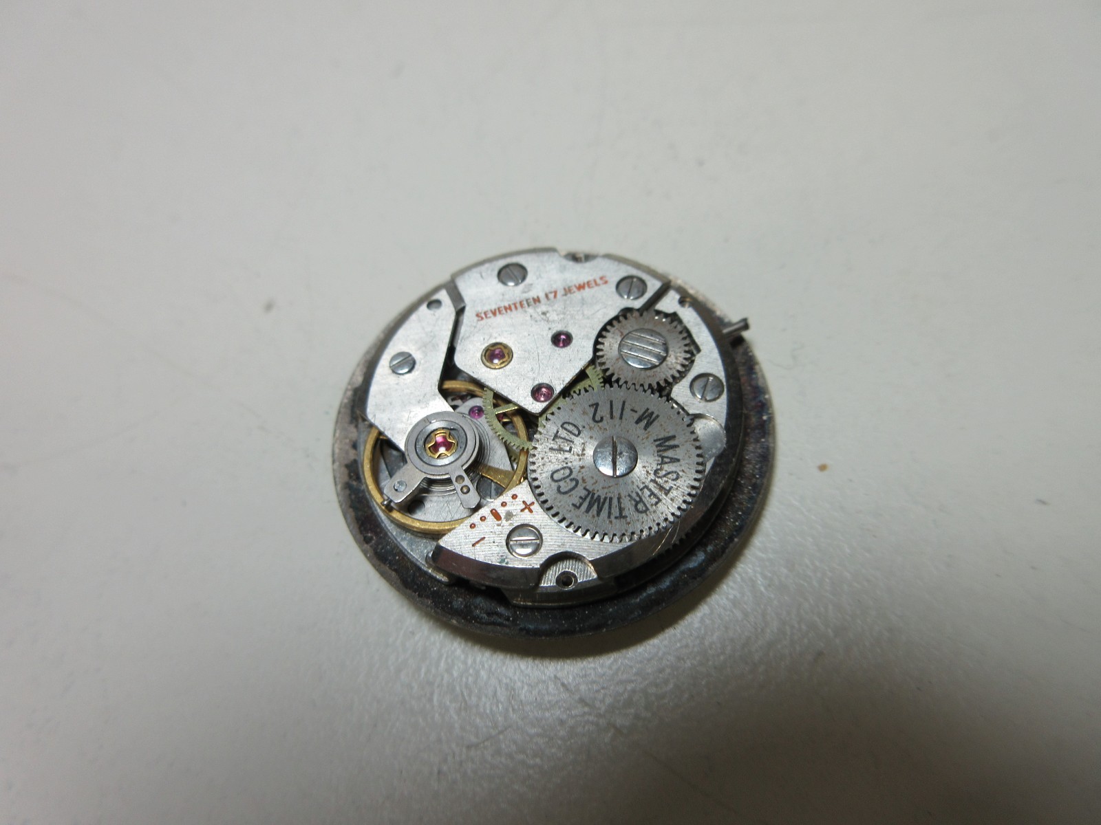 VINTAGE ELGIN SPORTSMAN MENS WRIST WATCH MOVEMENT WATCHMAKER PARTS #121