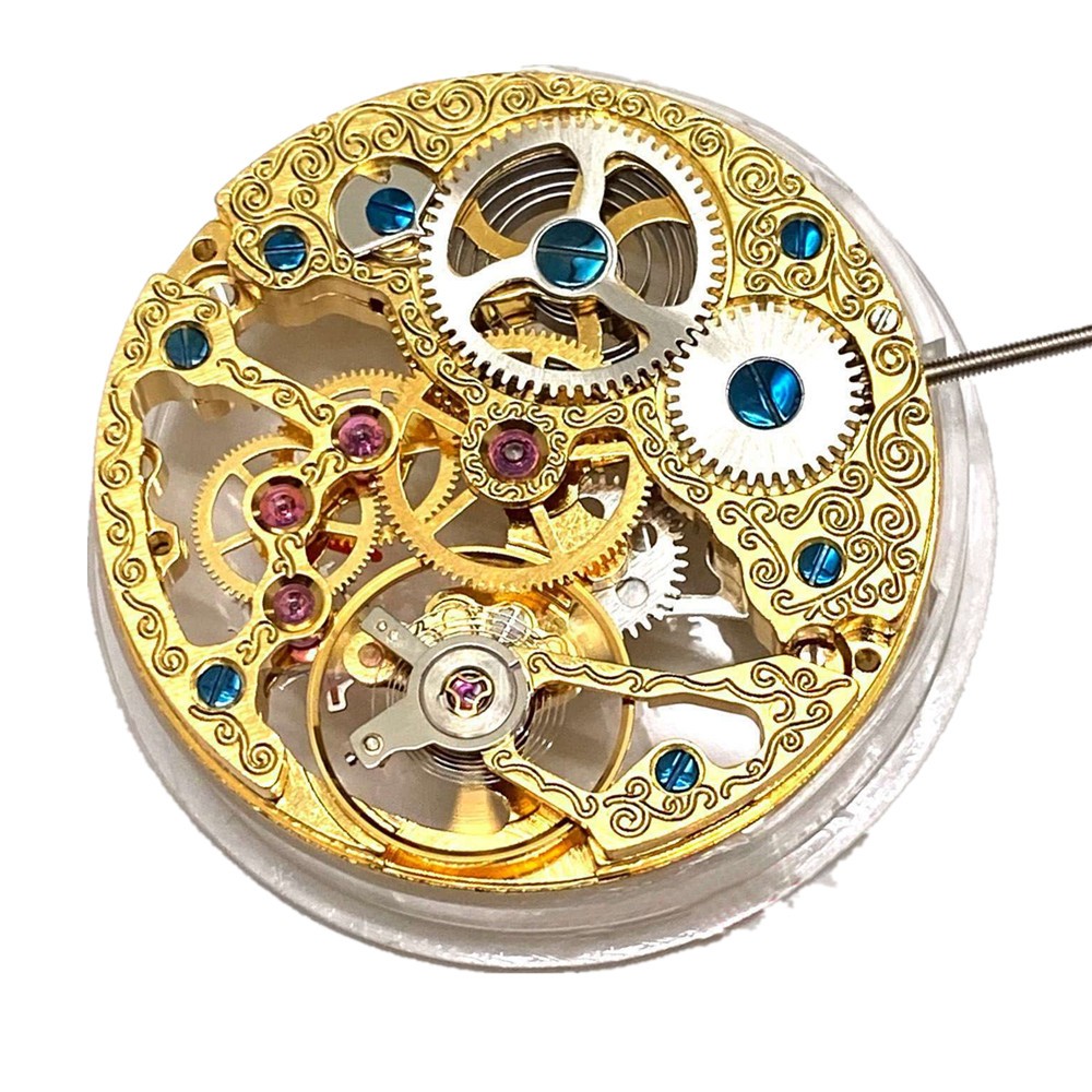 Vintage Hollow Skeleton 21600bph Mechanical For 6497 ST3600 Movement Handwind S