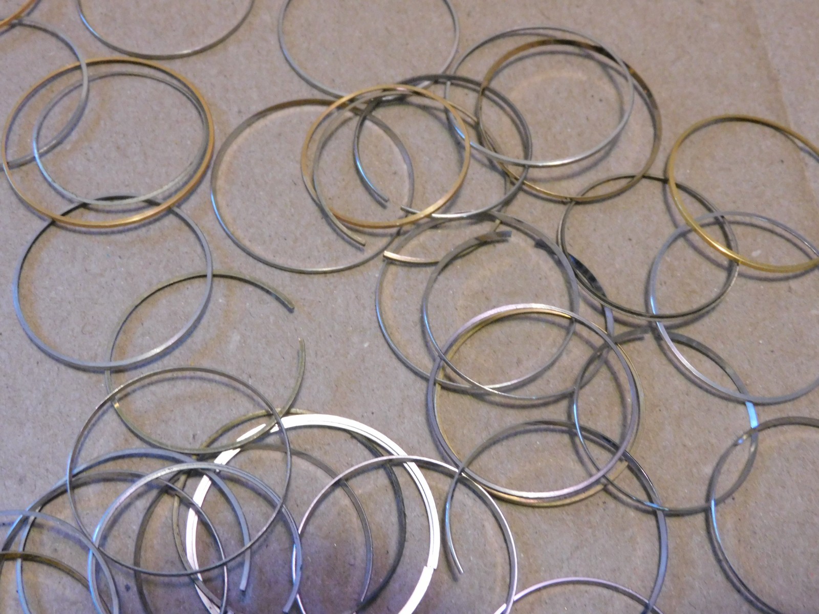 Lot of Watch Bezel Rings Wristwatch Gold Silver Plate Scrap AS IS Parts Project