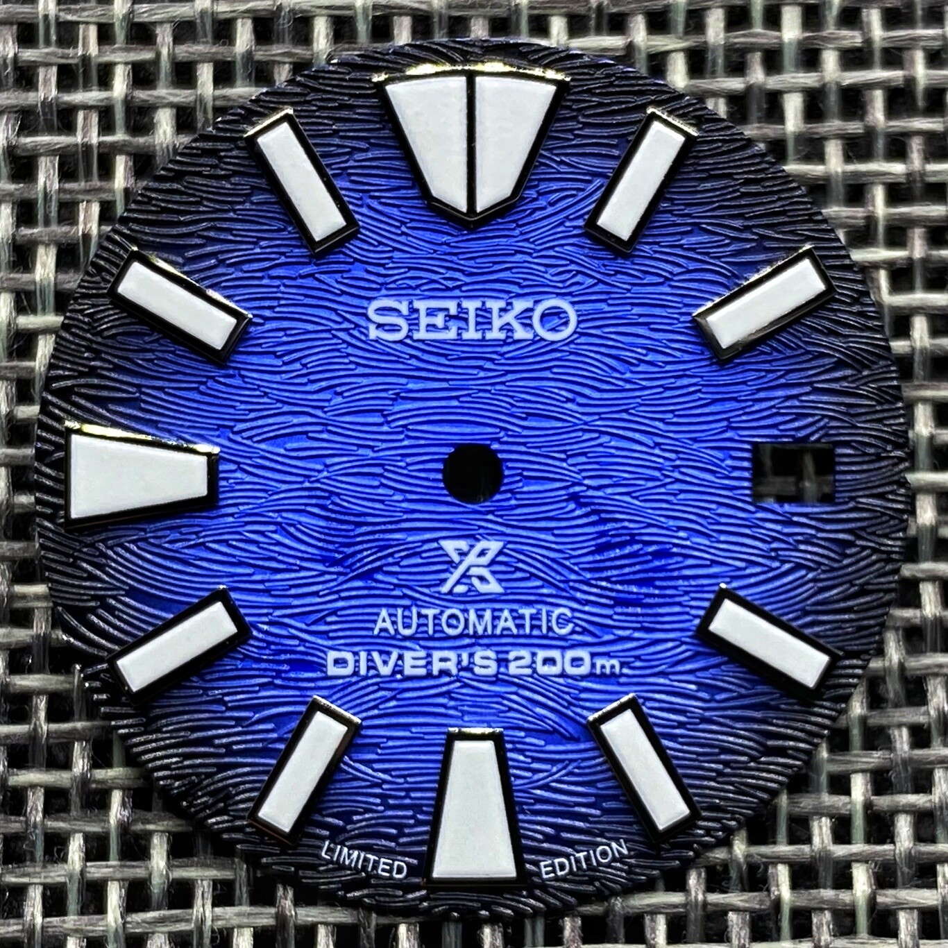 New SAVE THE OCEAN SAMURAI PROSPEX DIAL DATE FOR SEIKO NH35 NH36 SKX007 w/ Ring