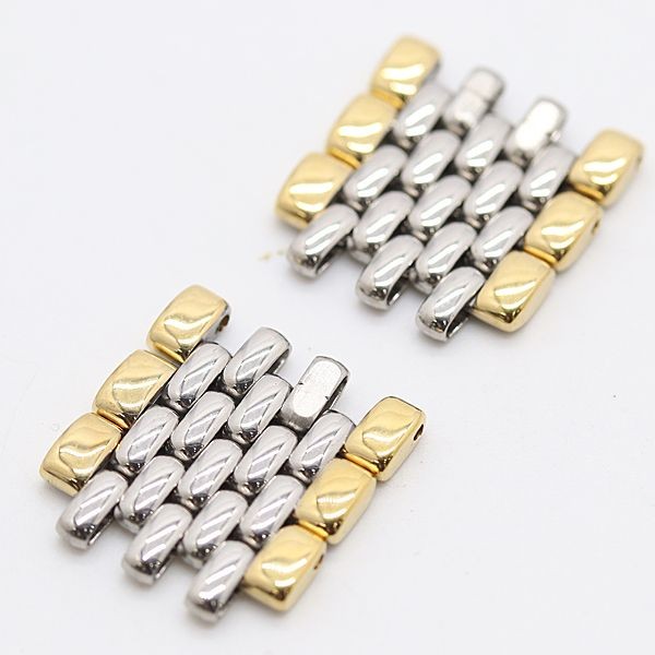 Omega De Ville men’s watch with original 6-link silver and gold color link band.