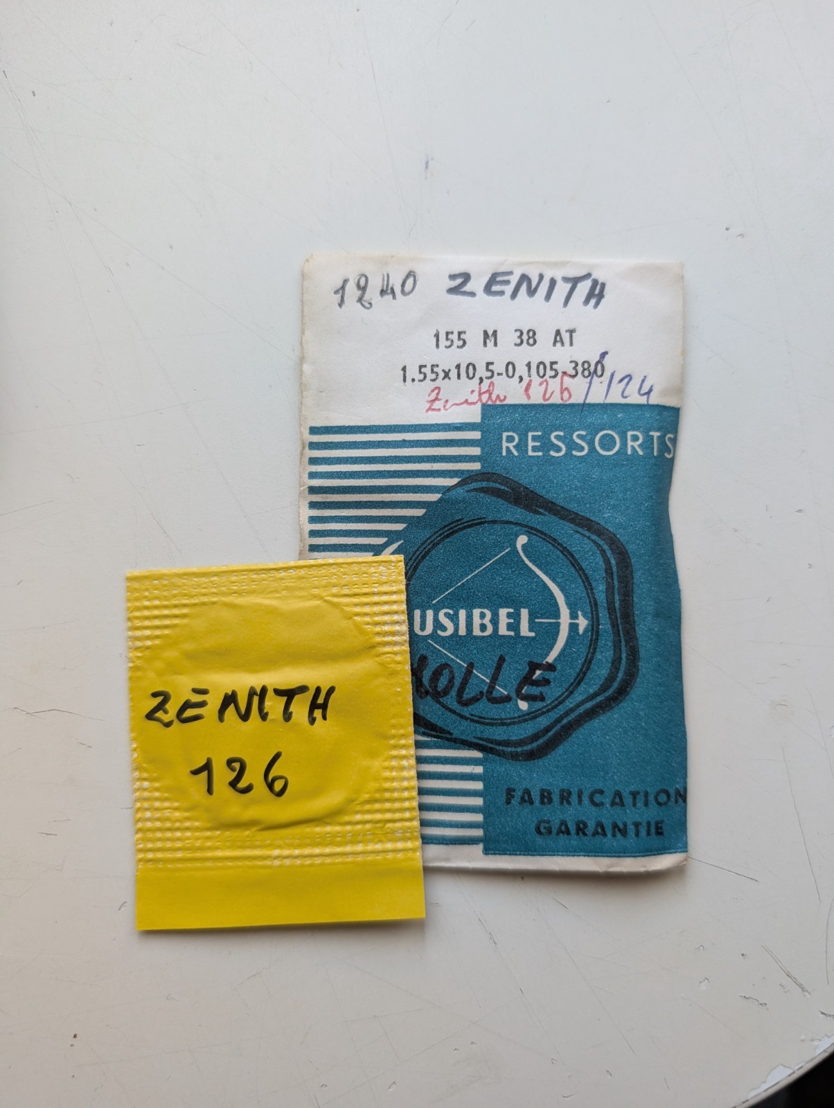 Mainspring Spring 155 M 38 AT NOS Zenith 1.55 X 10.5 – 0.105 – 380