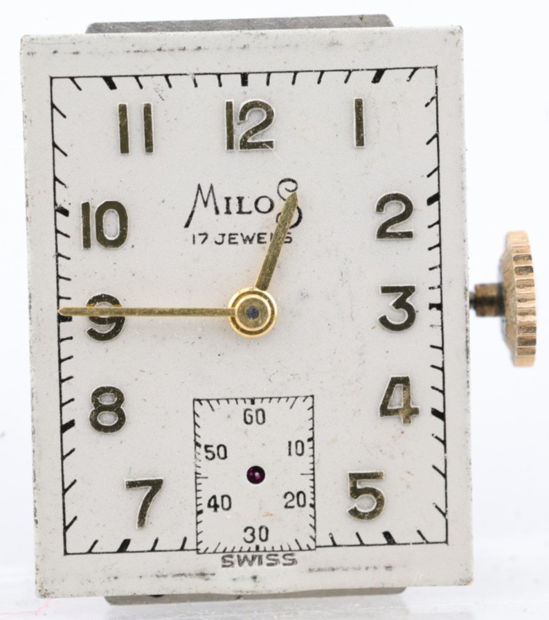 MILOS GRANA cal. K.F. 251, 17j SWISS WRIST WATCH MOVEMENT, RUNS (A16)