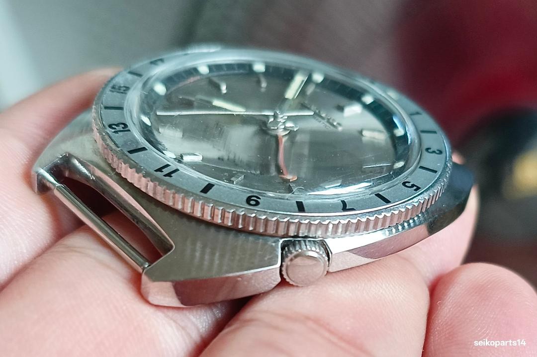 SEIKO NAVIGATOR TIMER 6117-8000 YEAR 1969 JUN -/+5 SPD ACCURACY RARE SILVER DIAL