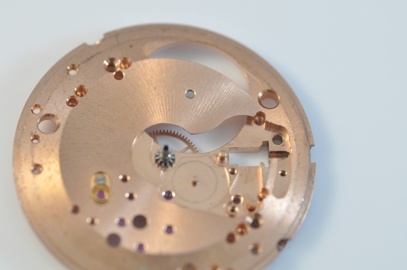 omega watch movement part 550-1000 mainplate & incabloc 550-1346 cal 551 550 552
