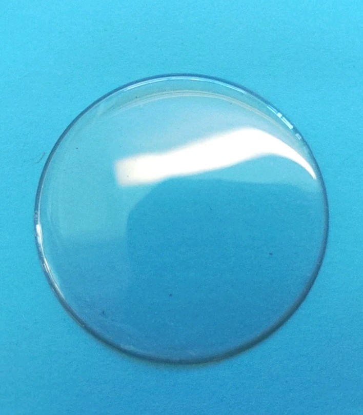 G-S Acrylic Watch Crystal Savonette Lentille Chevee 45mm. For Hunting Case Only.