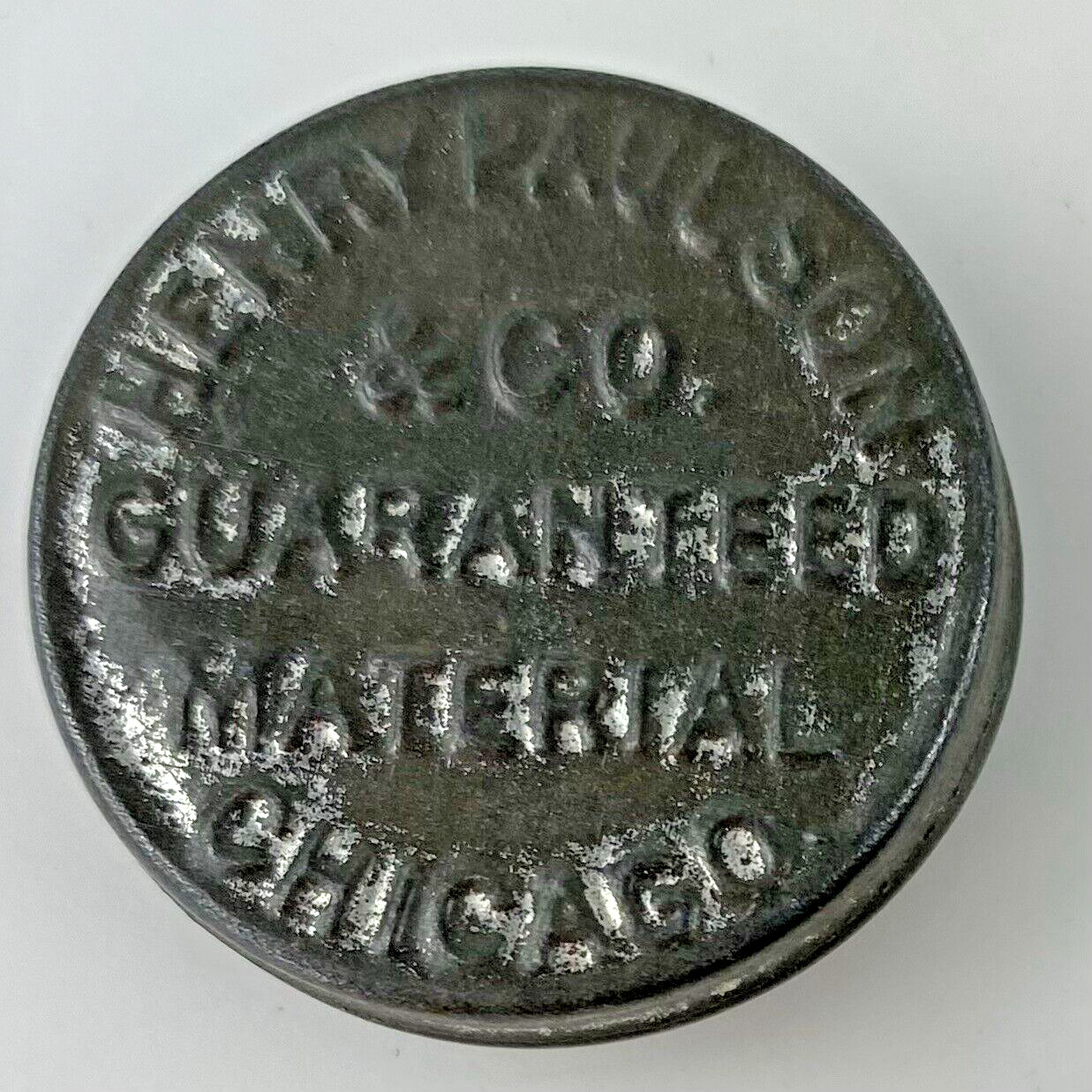 LOT 2 HENRY PAULSON WATCH TINS Chicago Illinois IL Guaranteed Material Vintage