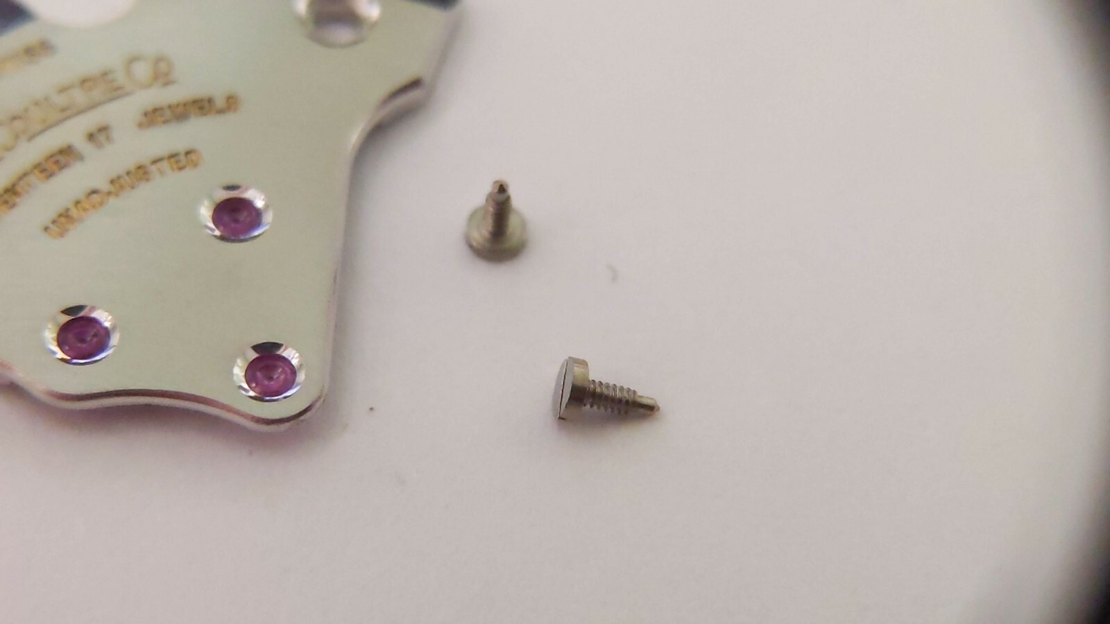 Lecoultre K866 BRIDGE and 2 SCREWS great condition, pre-owned for watch repair