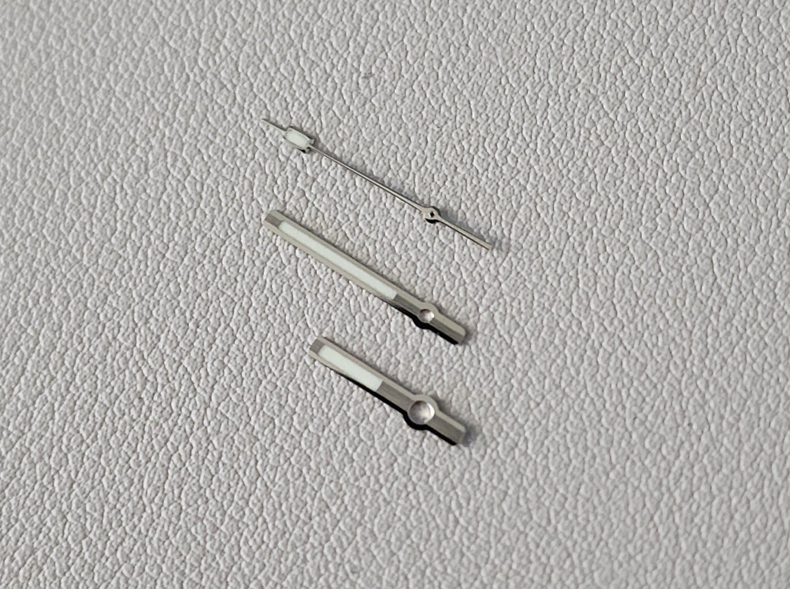 HANDS SET SLA017 V2 STYLE SILVER BRUSHED TOP + POLISHED SIDES C3 / SEIKO MOD SKX