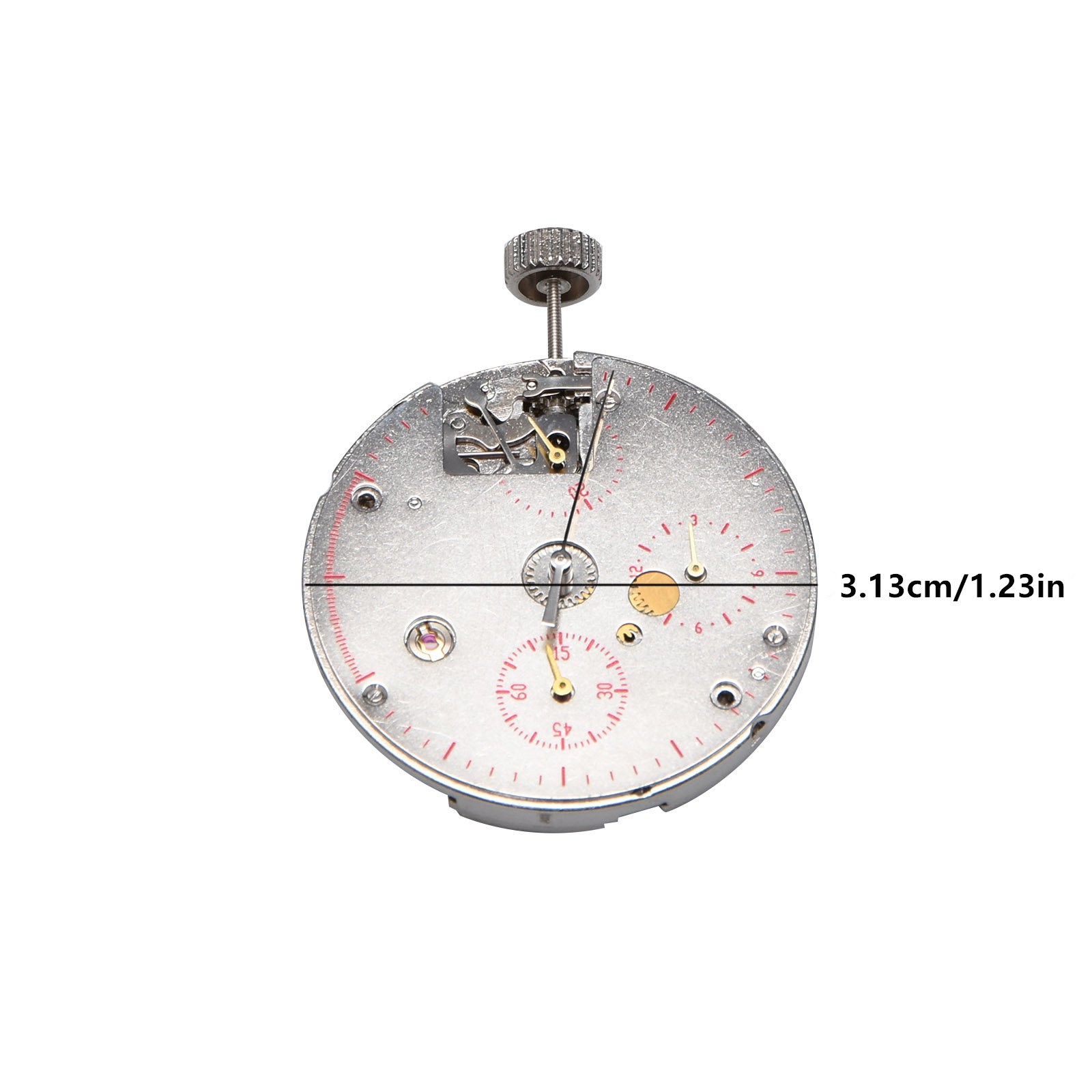 ST1903 Auto Mechanical Chronograph Movement 22 Jewels 45h Power Repair Part