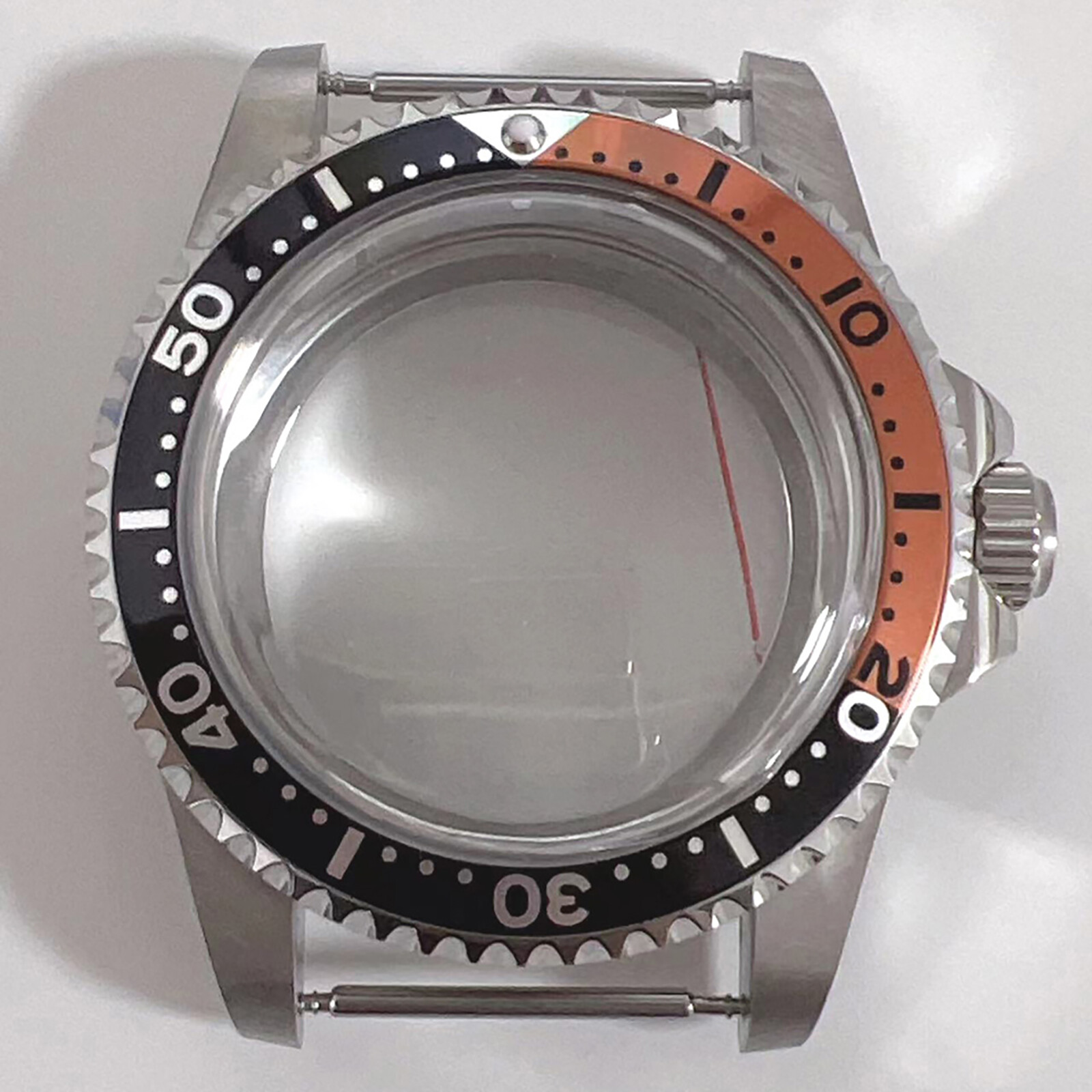 39.5MM Retro Watch Case Steel Acrylic Glass Case for NH35 NH36 Watch Movement