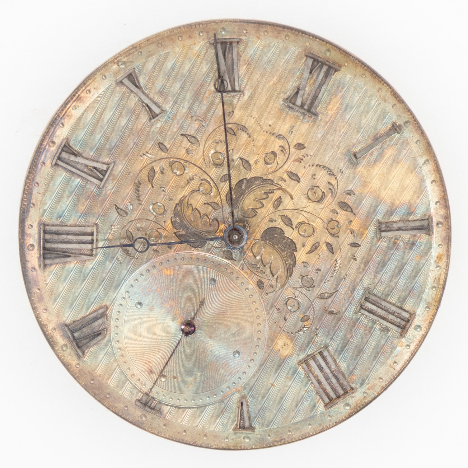 Unsigned Swiss 48.1 x 10.9 mm Key Wind Antique Pocket Watch Movement, Keeps Time