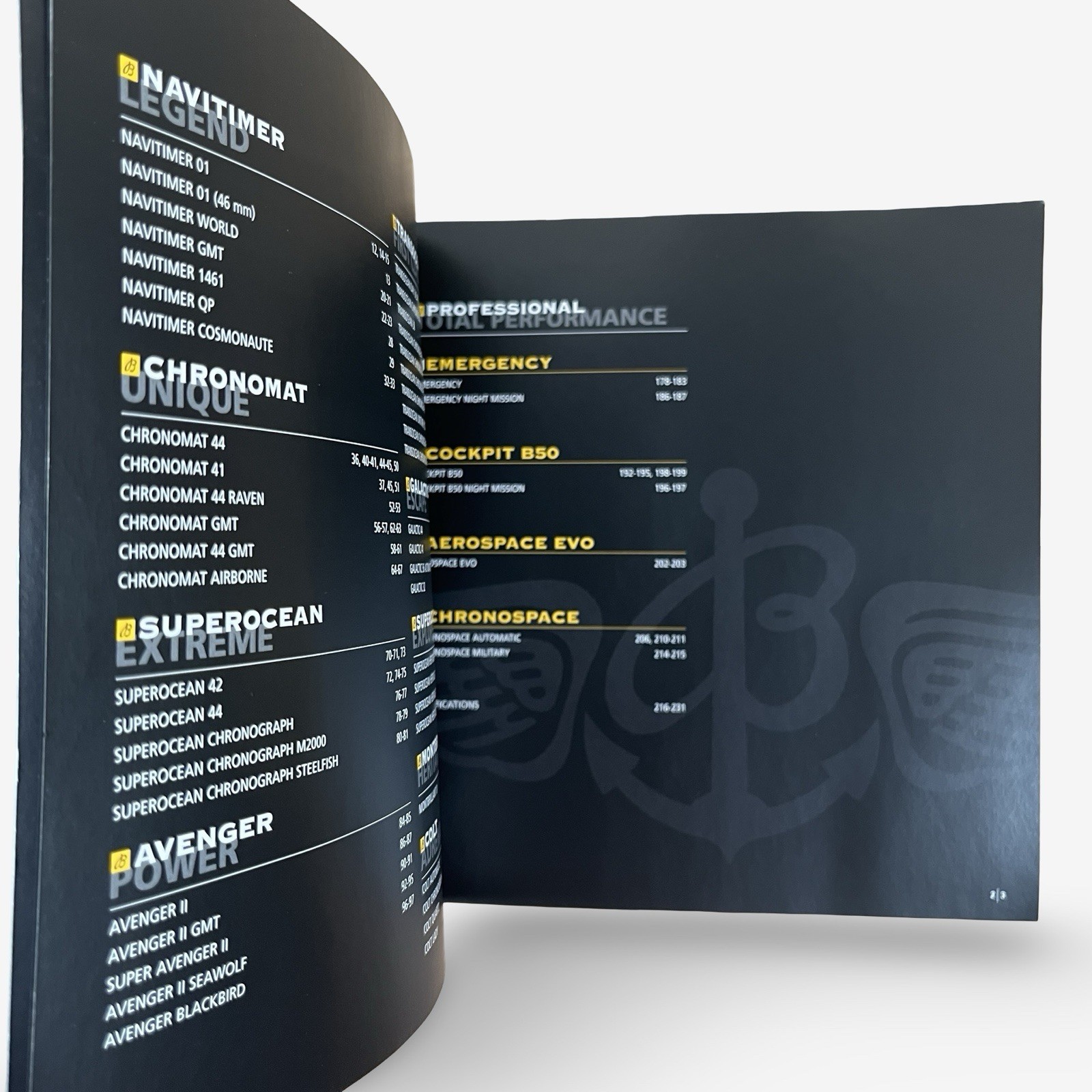 Breitling Chronolog 2015 Instruments for Professionals Brochure