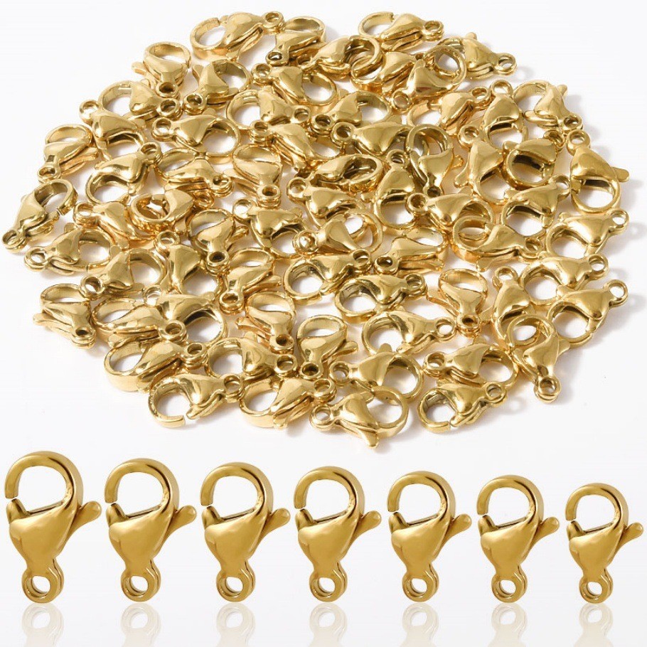 Stainless steel lobster buckle DIY jewelry bracelet necklace connecting 20PCS
