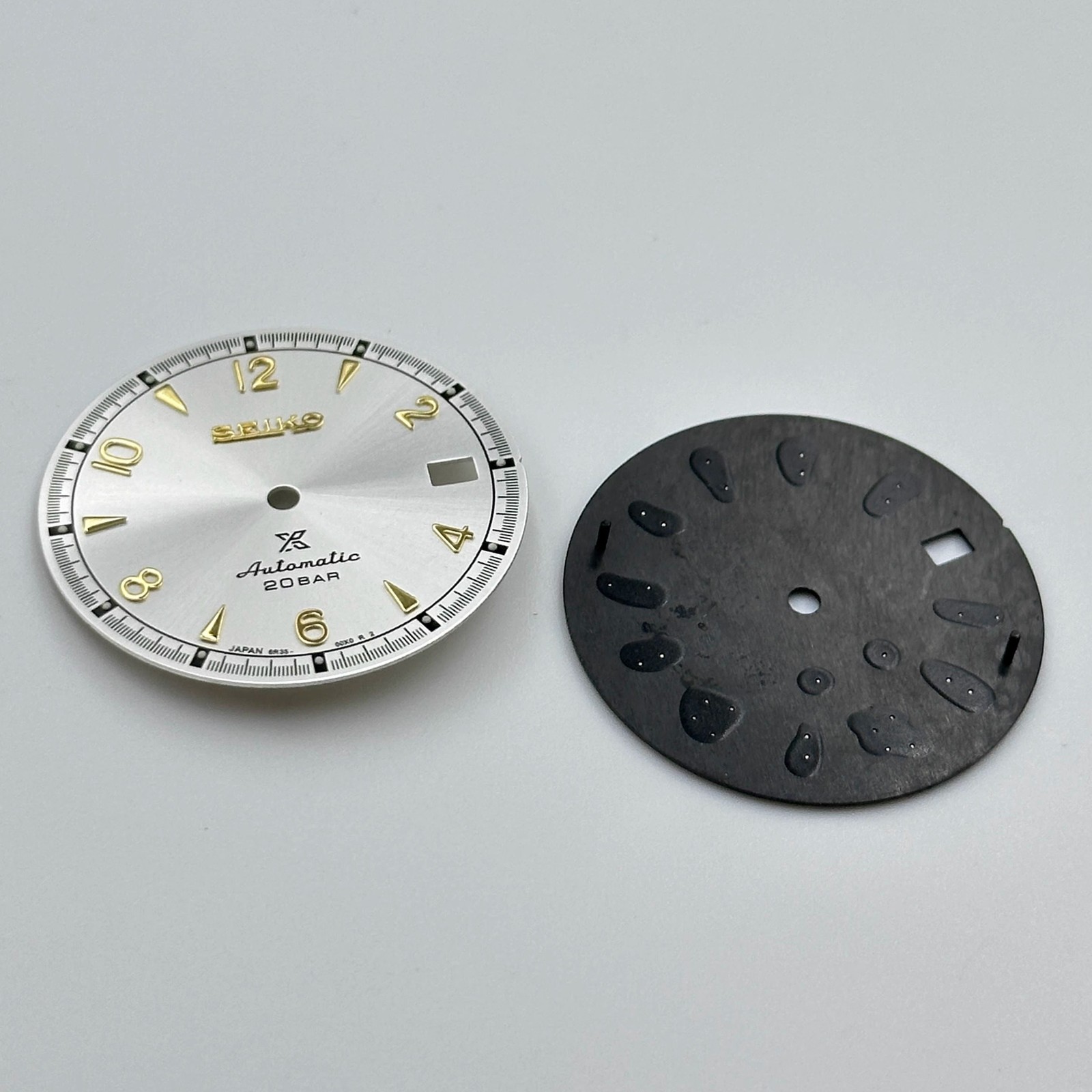 30mm Sunburst pattern Watch Dial Green Luminous for Nh35 NH36 Movement