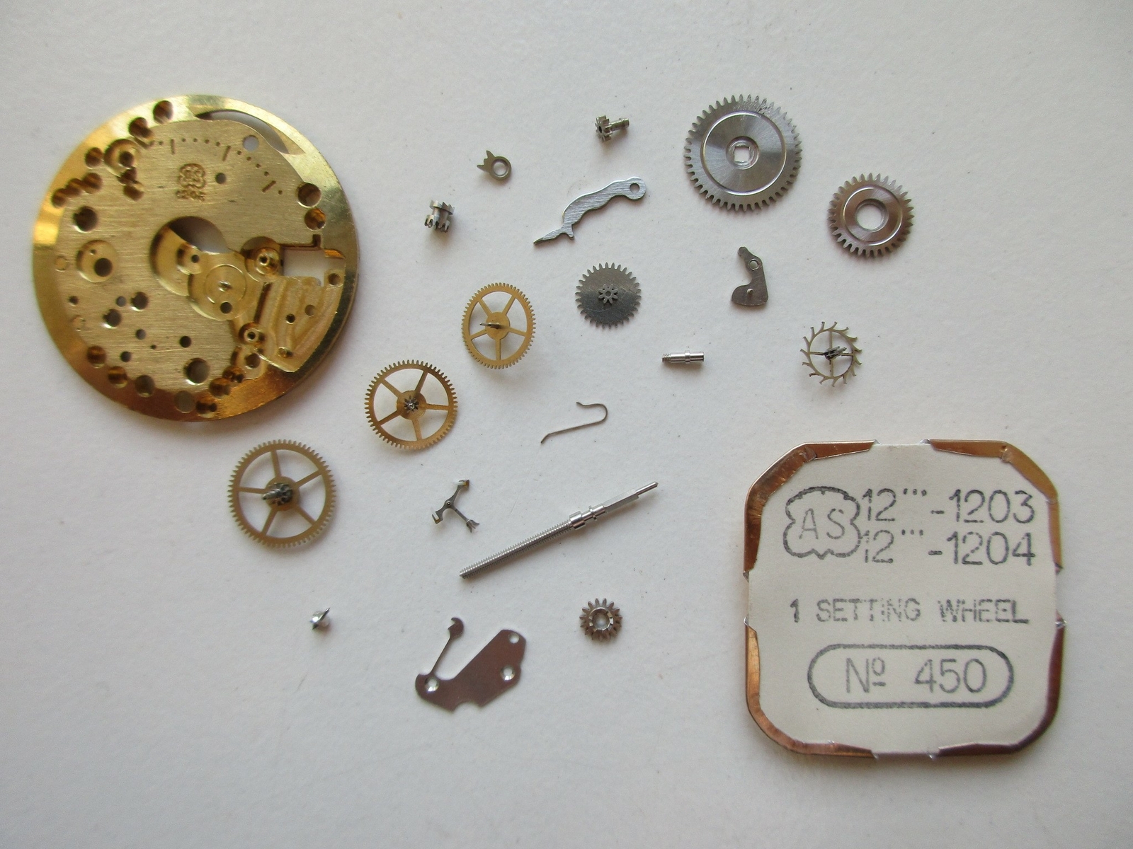 AS A. Schild 12″‘ cal. 1203 Swiss watch movement part – choose