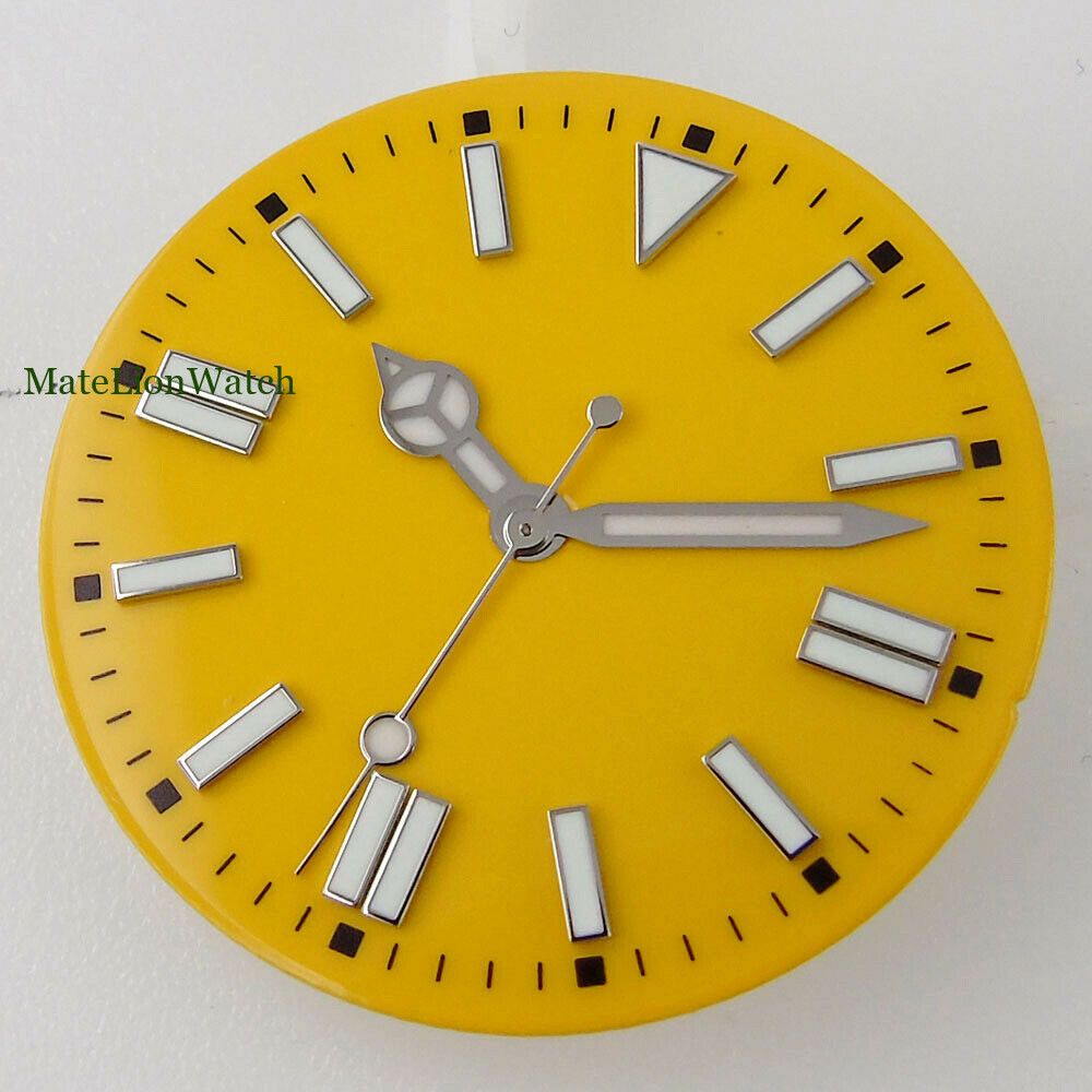 31mm/28.5mm For NH35 Miyota8215 821A ETA 2824 DG2813 Watch Dial +Hands Blue Lume