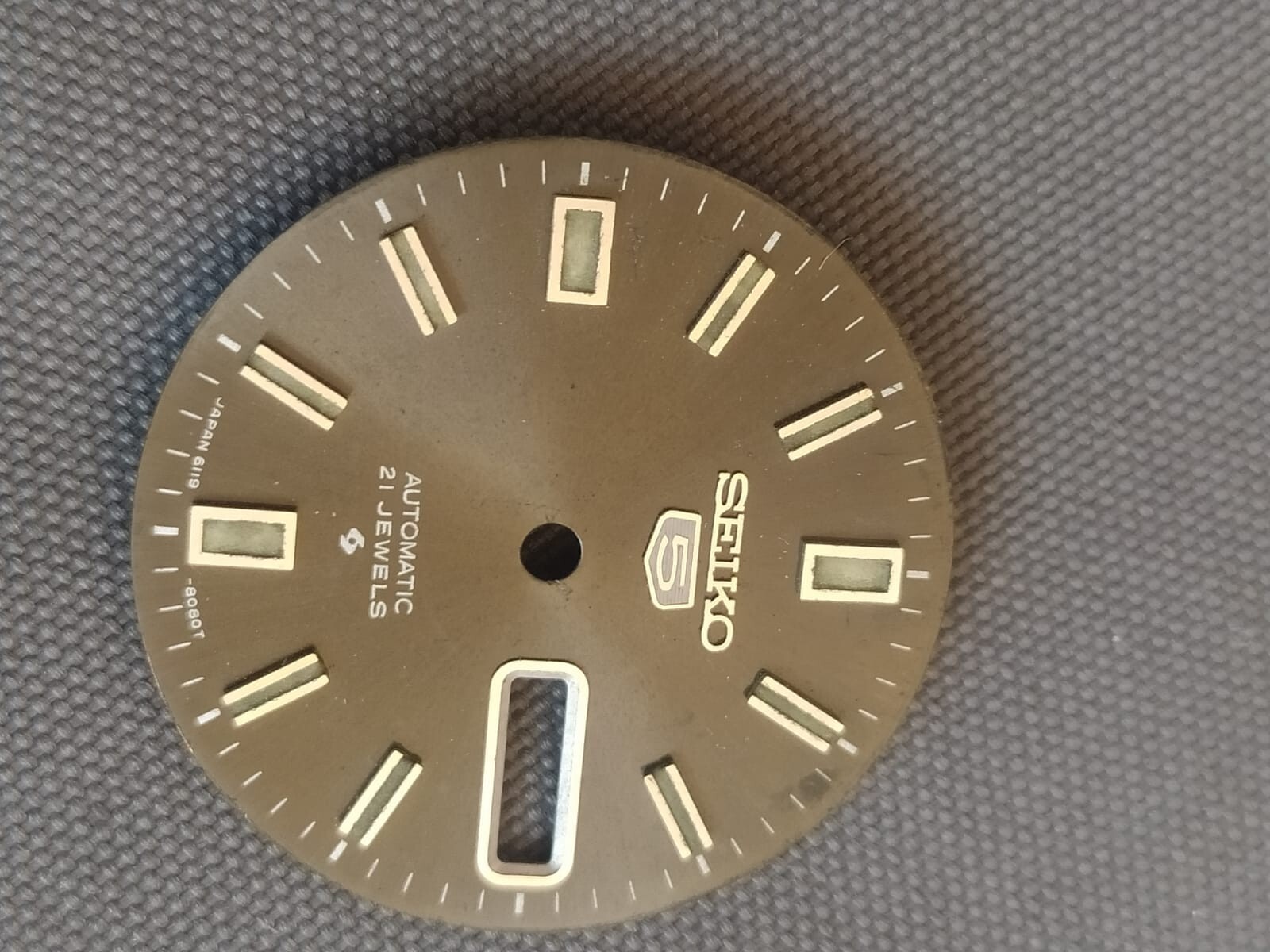 Original SEIKO 5 AUTOMATIC 6119-8080 BLACK DIAL Part Used