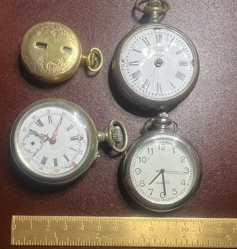 Pocket Watches SPLENDID And Other Parts Replacement 4 PIECES Vintage