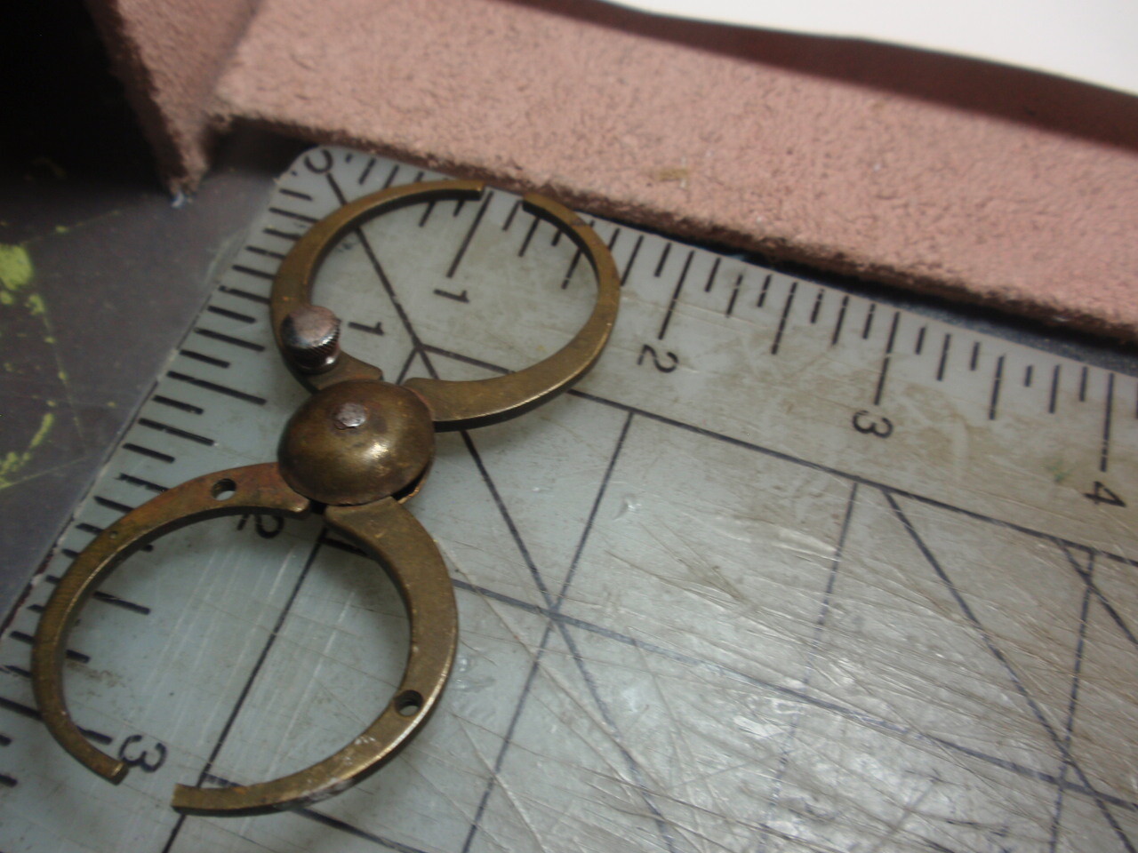 Antique~ BRASS Swiss Balance Truing .Poising Caliper *Watchmaker Tool #HMS -64
