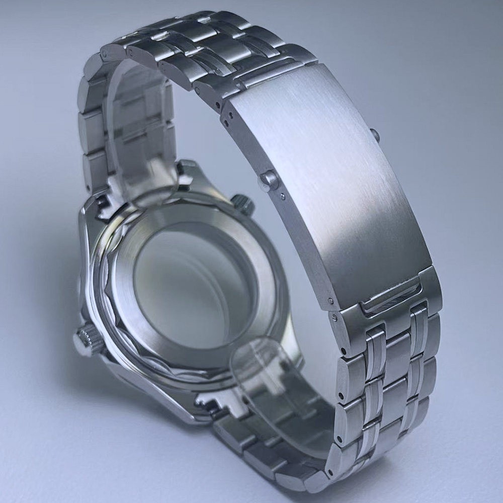 42mm DIY Steel Watch Case + Strap + Dial + Hands Fits NH35 NH36 Seamaster 300