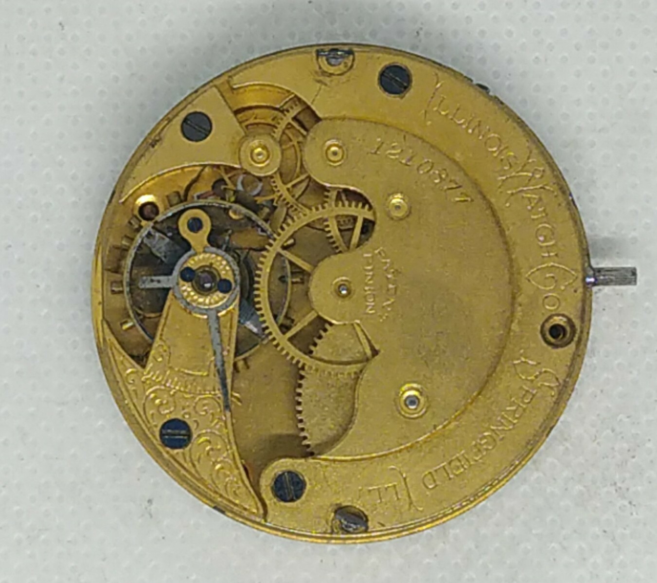 Original movement Pocketwatch mechanical Illinois watch Springfield Antique
