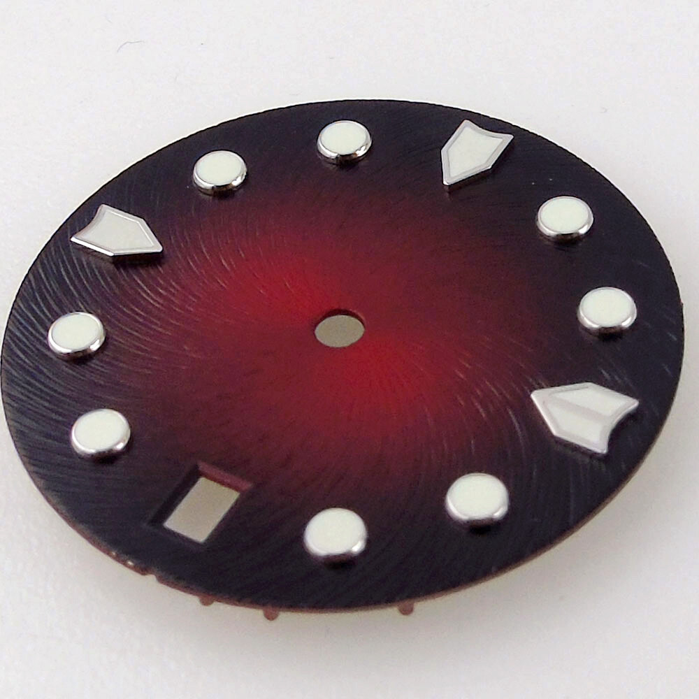 28.5mm Japan NH35A Sterile Black Blue Grey Red Watch Dial Luminous Watch Part