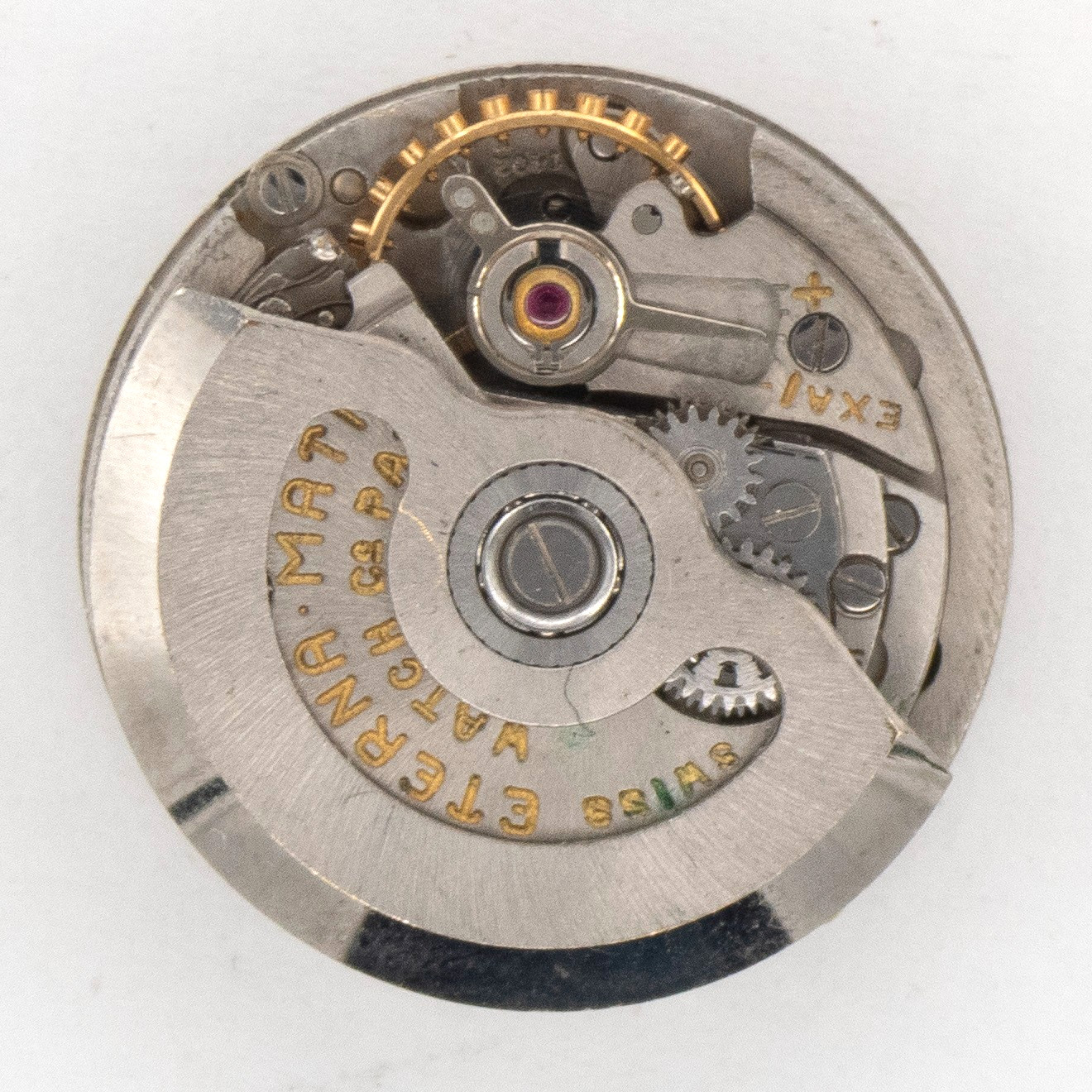 Vintage Eterna Matic Caliber 1402 17-Jewel Automatic Wristwatch Movement