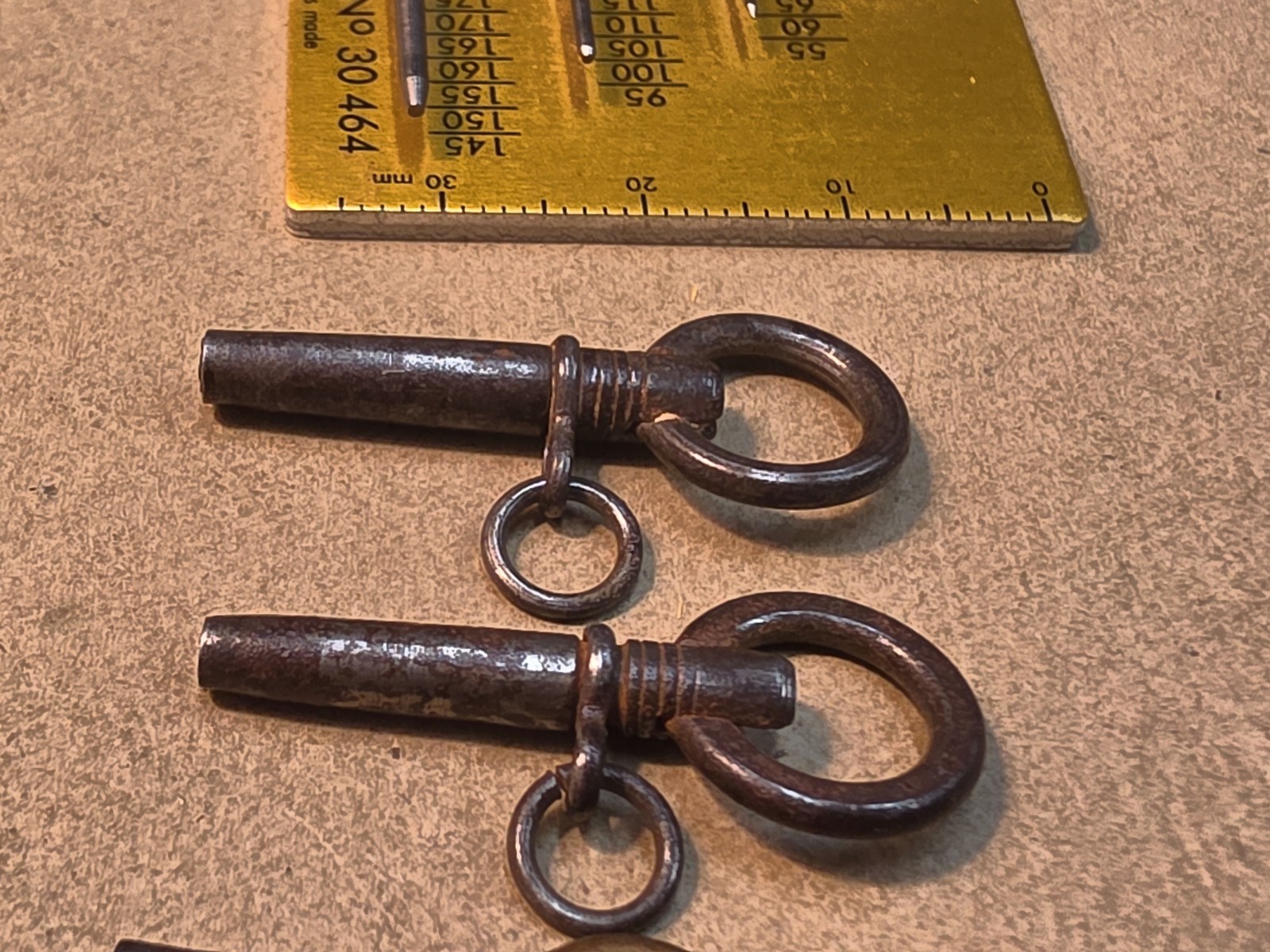 Lot Of 4 Vintage/Antique Pocket Watch Winding Keys-Mixed Sizes