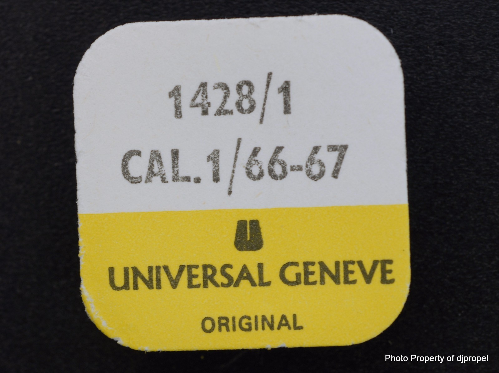 Vintage Universal Geneve Cal. 66 Stop Click Part # 1428/1