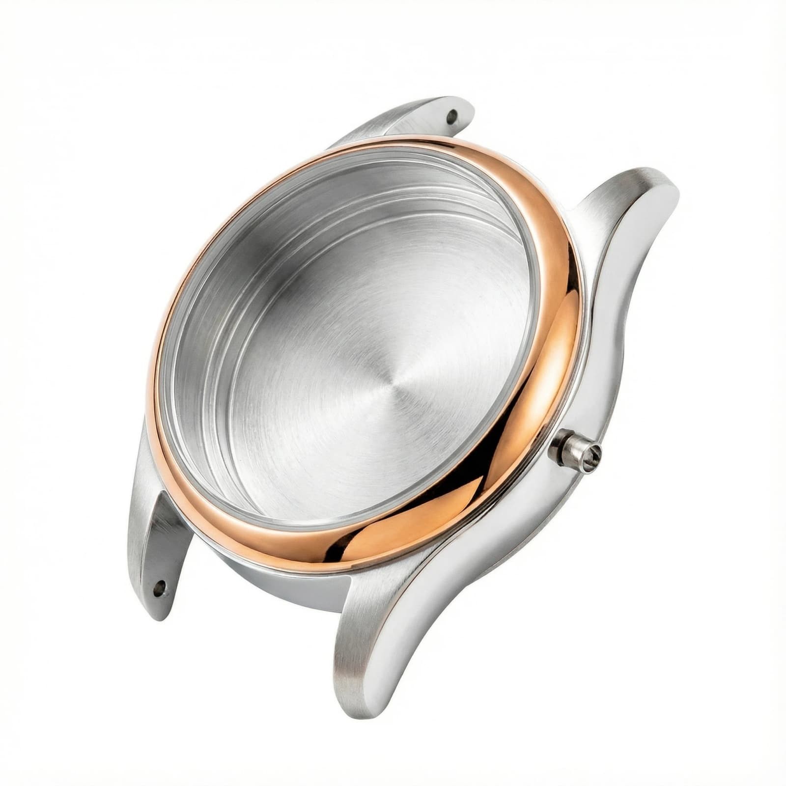 31.5mm Glass back cover waterproof ring Silver & Rose Gold Watch Case for 2015