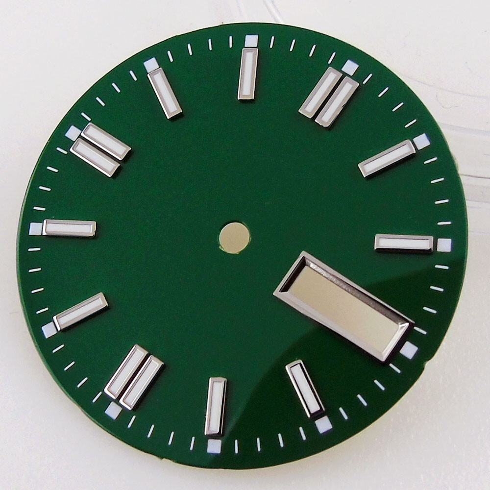 Fit NH36A Movement 29mm Watch Dial Face Accessories Date Week Black White Blue