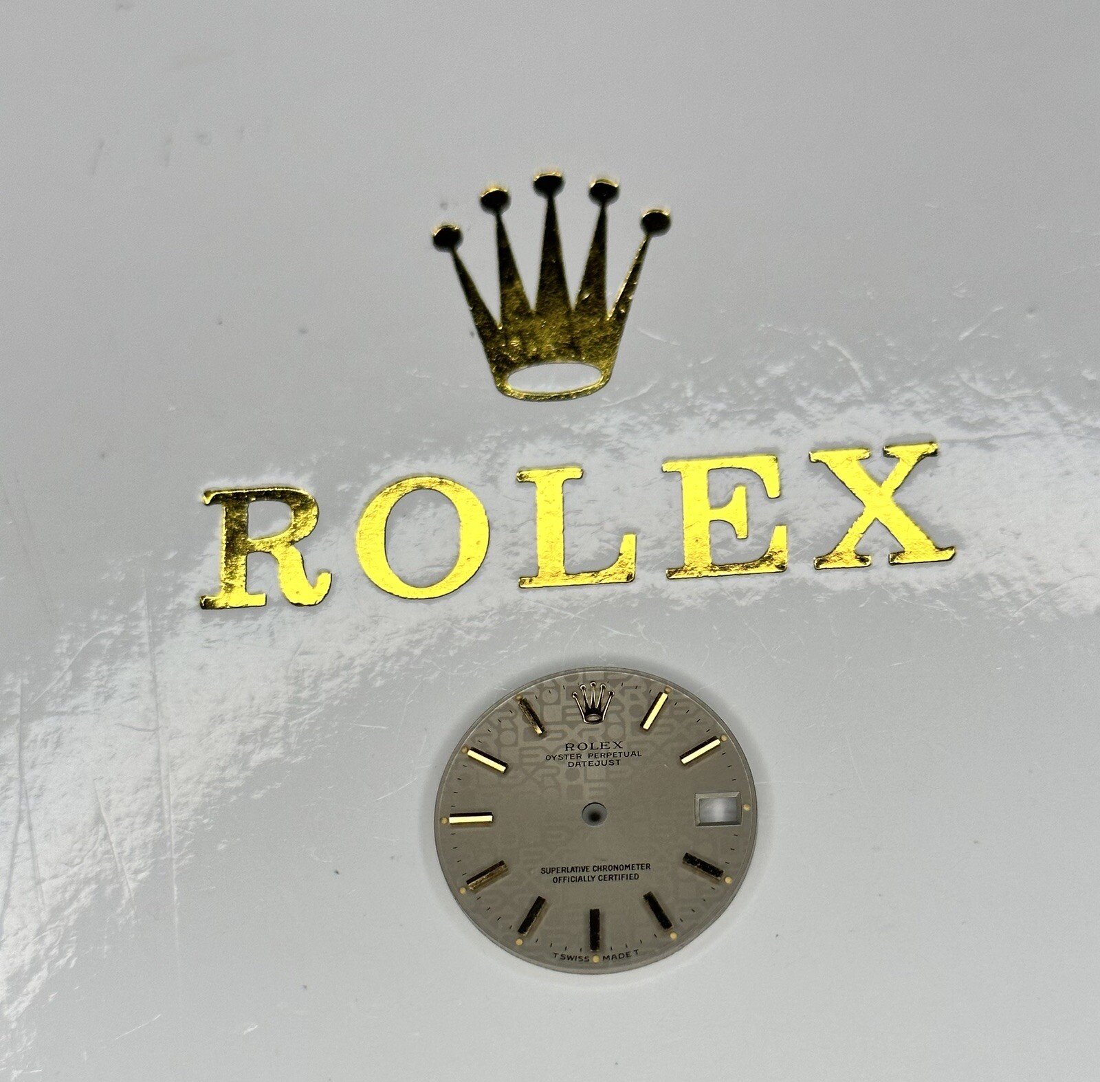 Authentic Rolex Datejust 31mm Gold Jubilee Dial Pie Pan Genuine Mint Condition