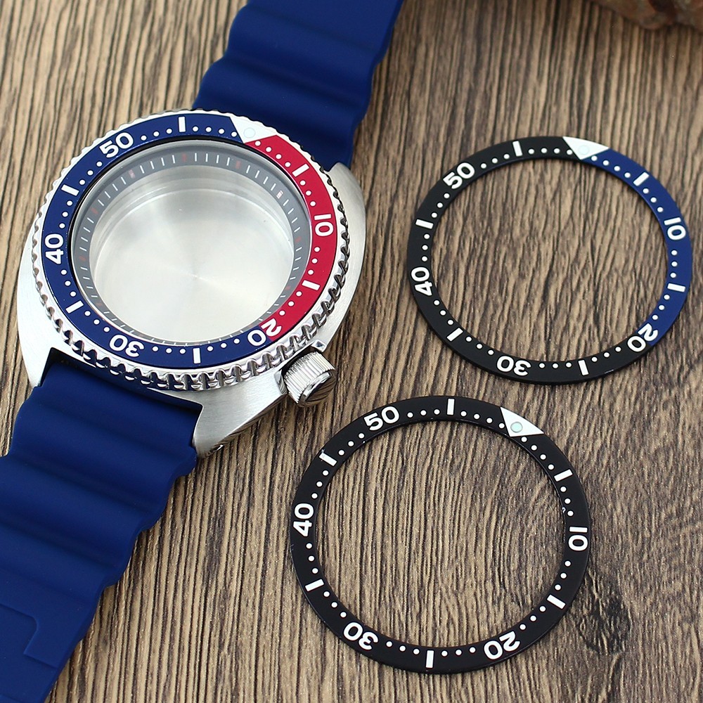 Sapphire 45mm Steel Watch Case Strap Modify Seiko Turtle Mod For NH35 34 NH36 38