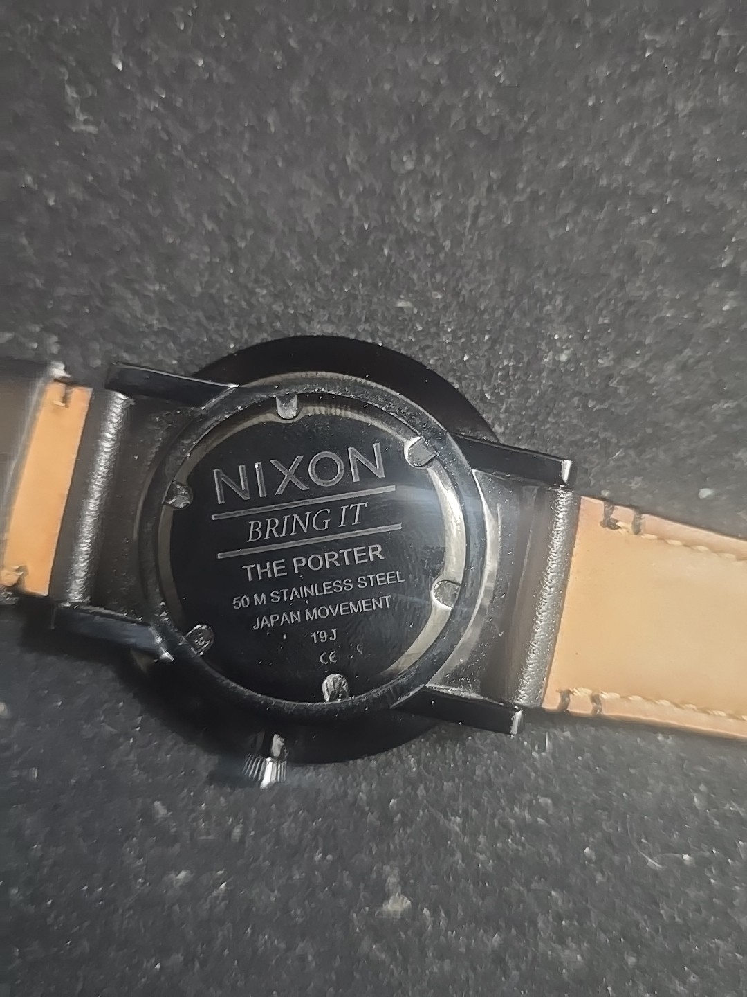 Nixon Porter Leather A1058 50m Water Resistant Men’s Watch
