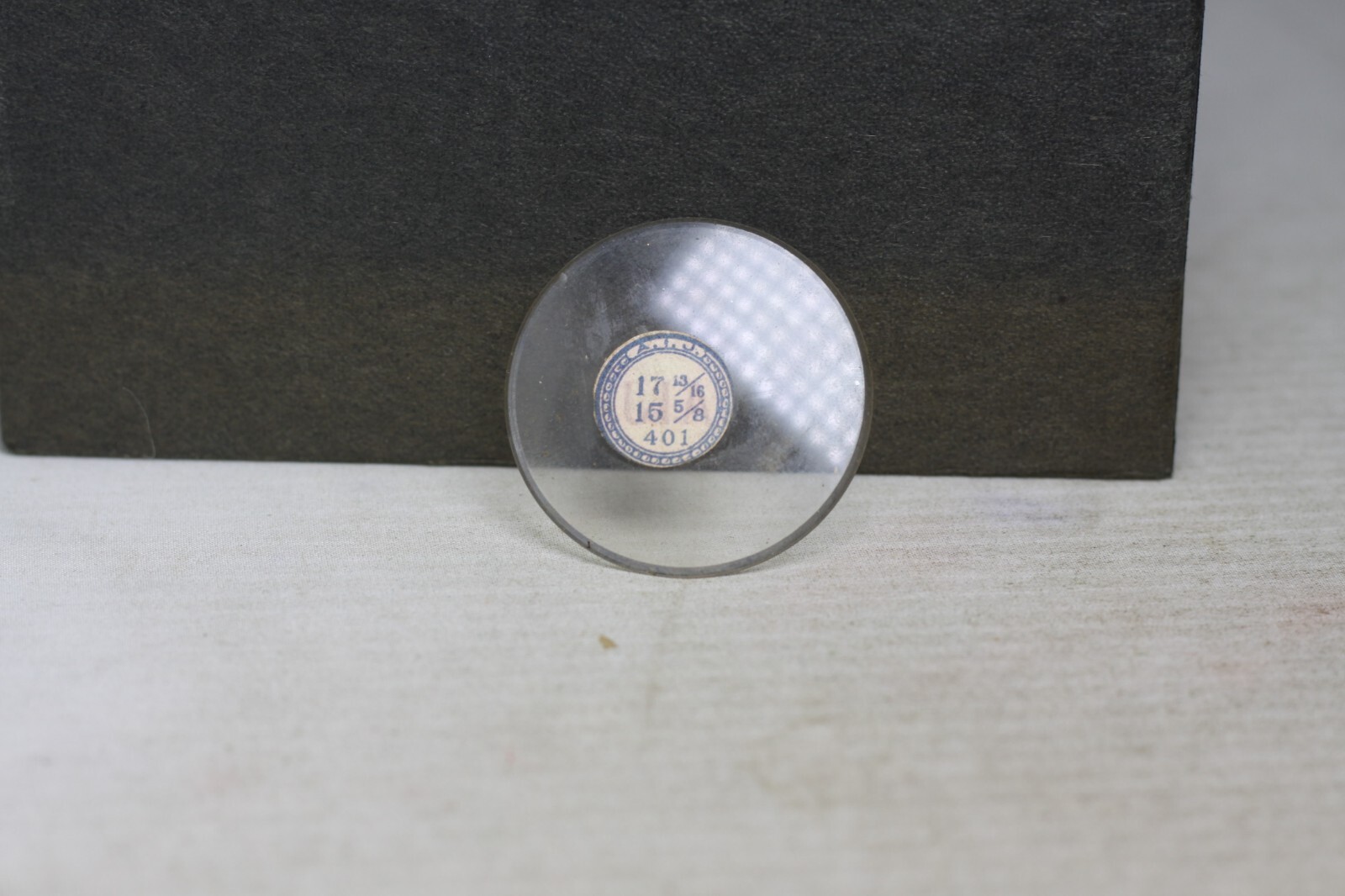 NEW OLD STOCK POCKET WATCH GLASS CRYSTAL 17 13/16 15 5/8 12B