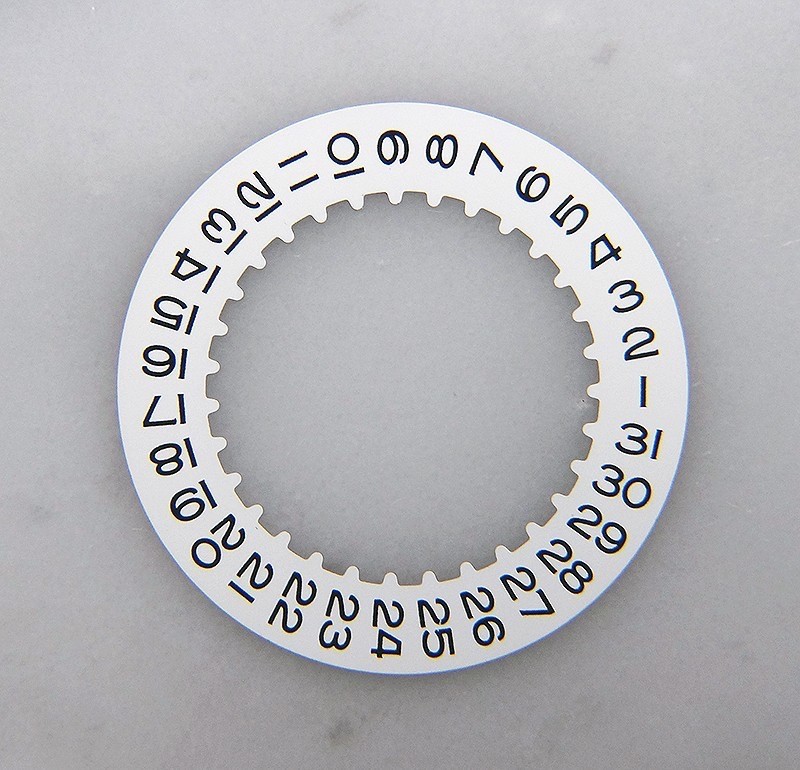 Genuine Rolex White Date Disc Wheel Caliber 3135 3175 3185 16200 Watch Movement