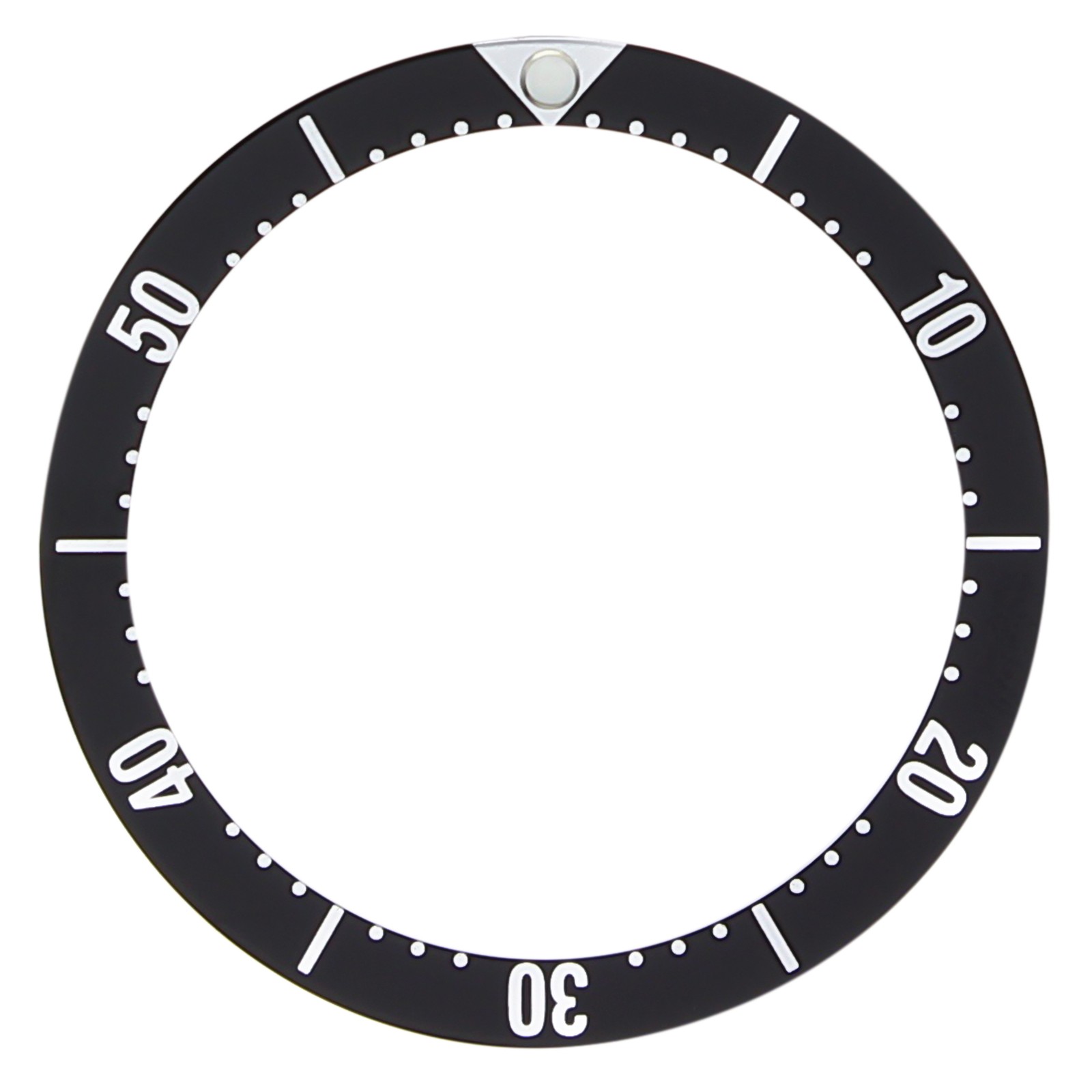 Flat Black 33.50mm x 27.40mm Replacement Bezel Insert For Diver Watch