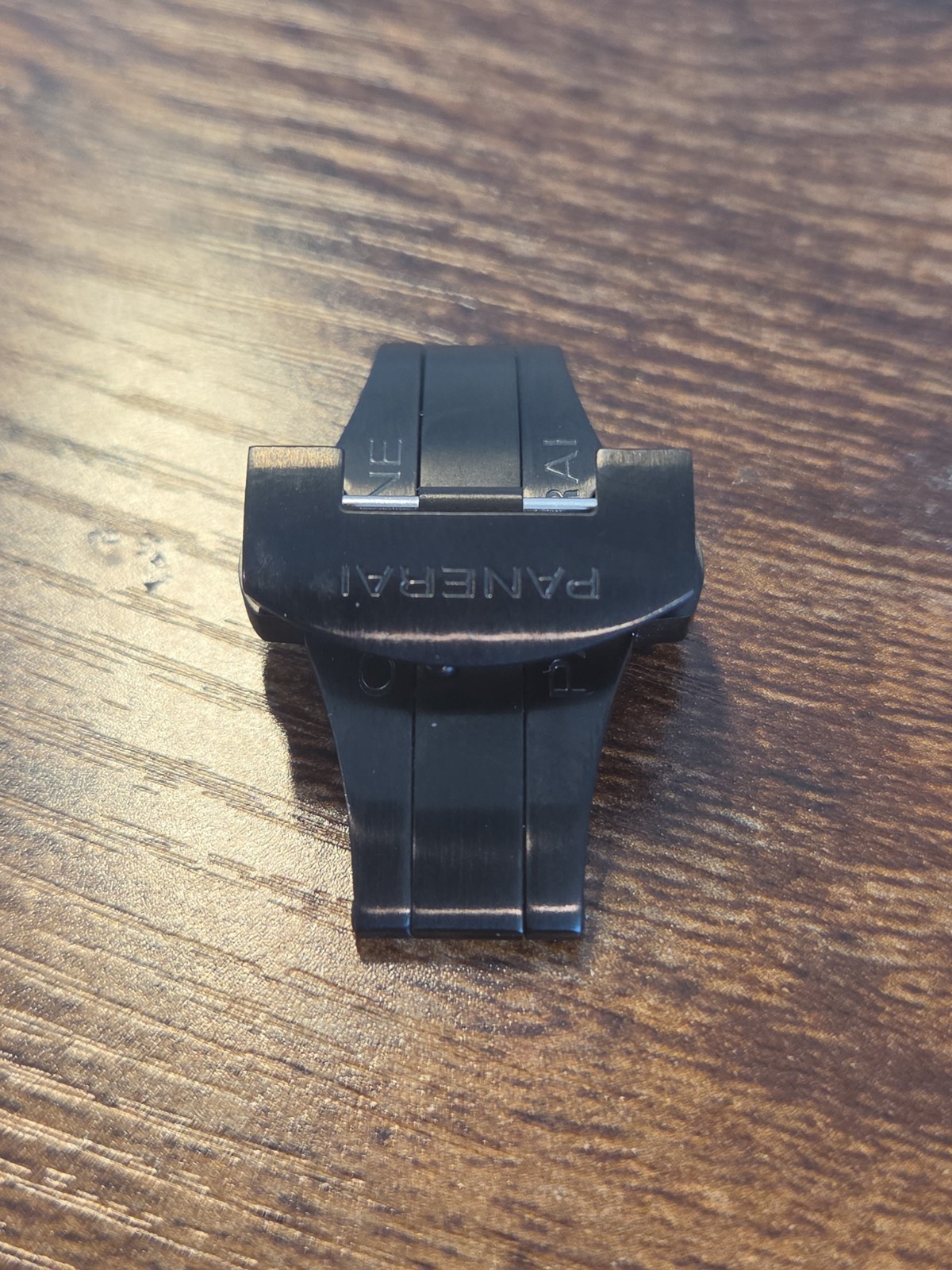 PANERAI WATCH OEM 22MM PVD BLACK FOLDING DEPLOYANT / DEPLOYMENT BUCKLE PAV00724