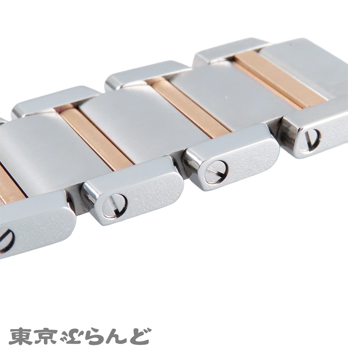 Genuine Cartier Tank Francaise Two Tone Bracelet Links 14mm 4pcs SS Rose Gold