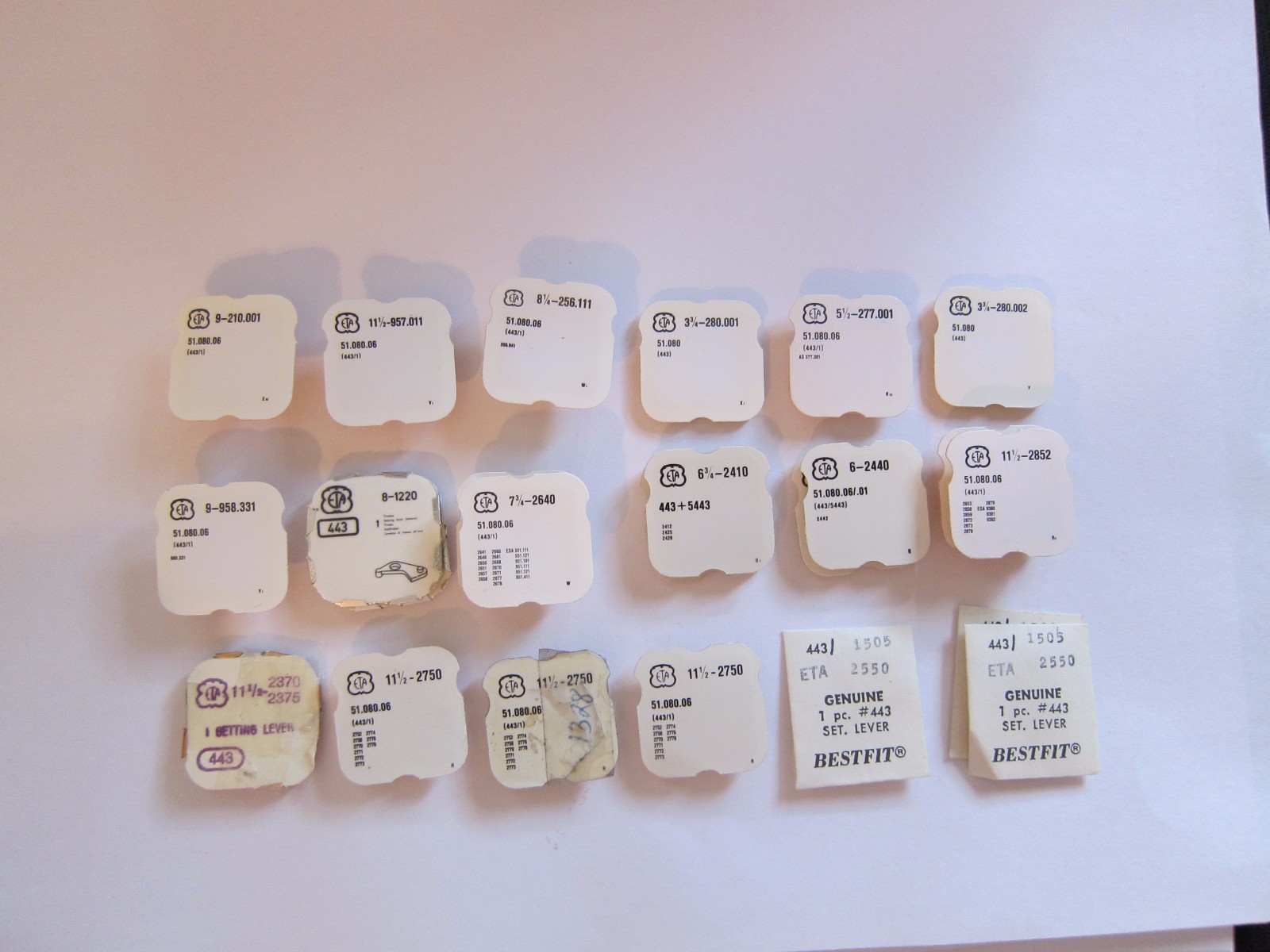 ETA Setting lever Watch Part 443 Choose Caliber NOS