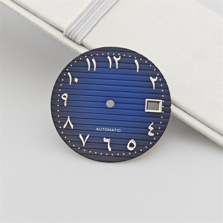 29.8mm Horizontal Grooved Dial Eastern Arabic Numerals Fit Auto Mod
