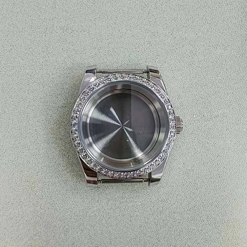 Stainless Steel Case Dense Base Sapphire Glass Watch Case for NH35/NH36 Movement