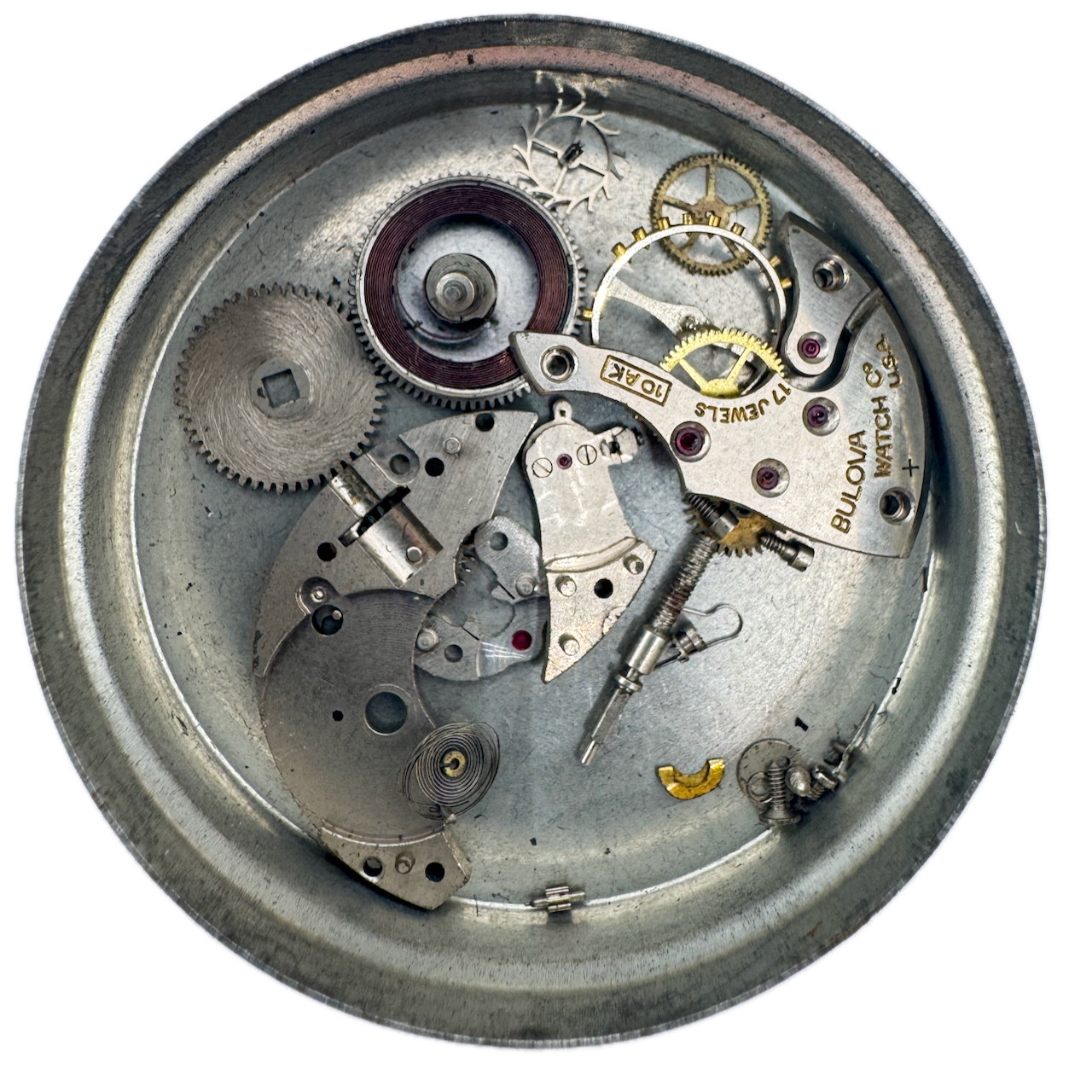 Vintage 25mm Bulova Military Mechanical Men’s Wristwatch Movement 10 AK USA