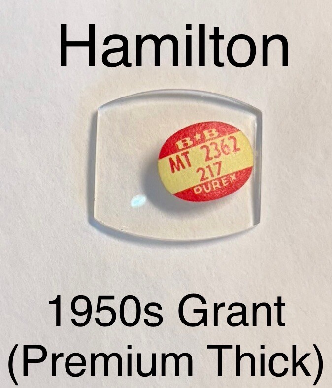 NOS Vintage Hamilton 1950s Grant Premium Thick Glass Watch Crystal