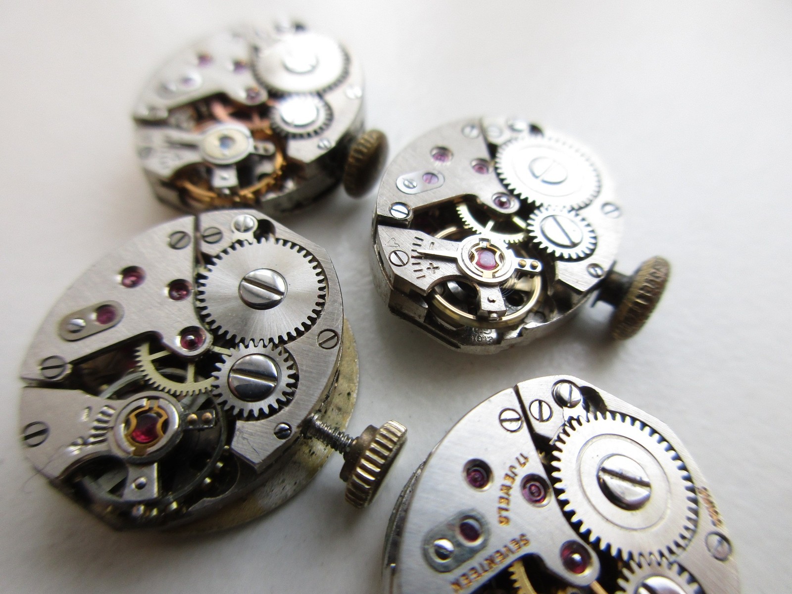 AS A. Schild cal. 1012 Swiss vintage watch movements (4 pcs) – running